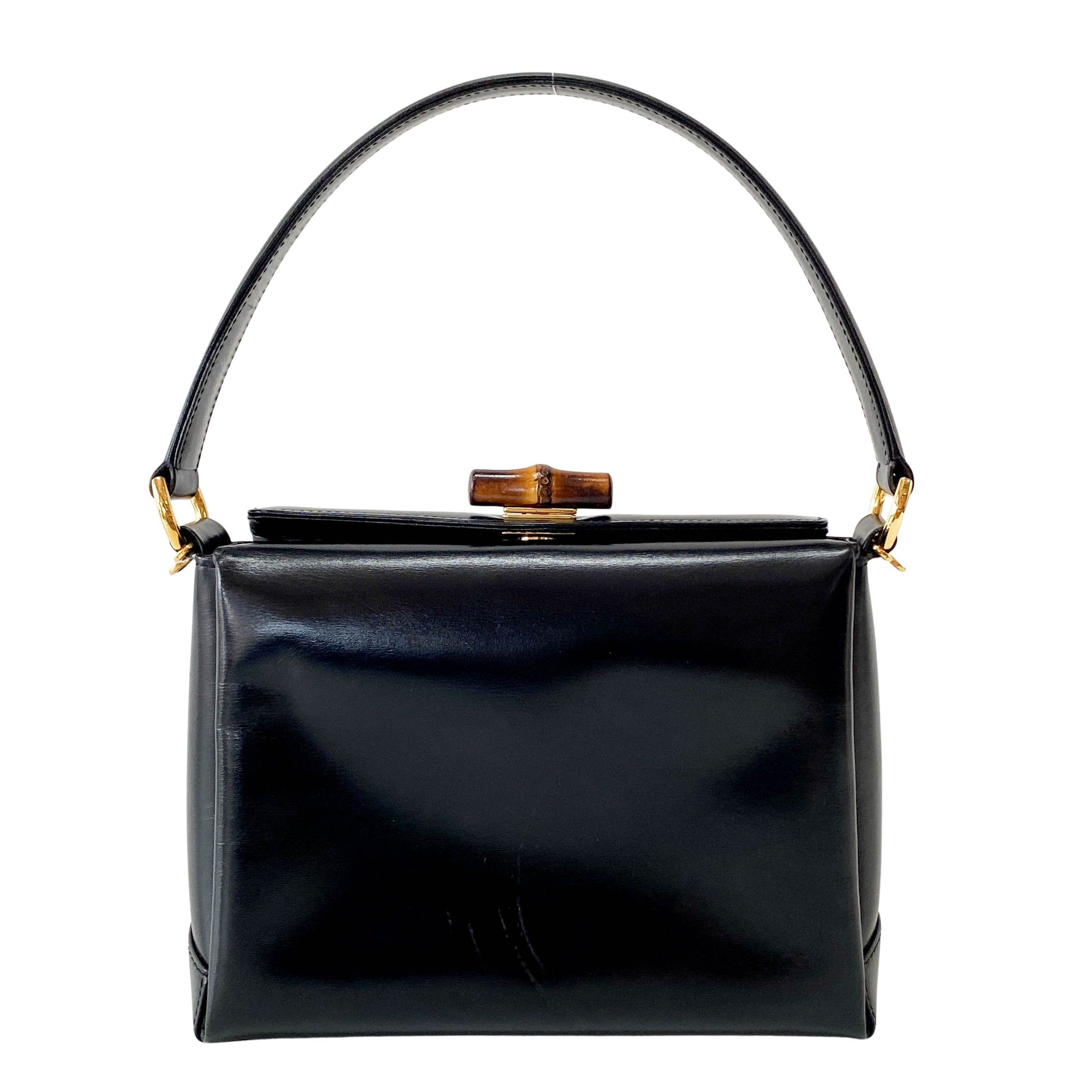 Old Gucci Bamboo Top Handle Bag