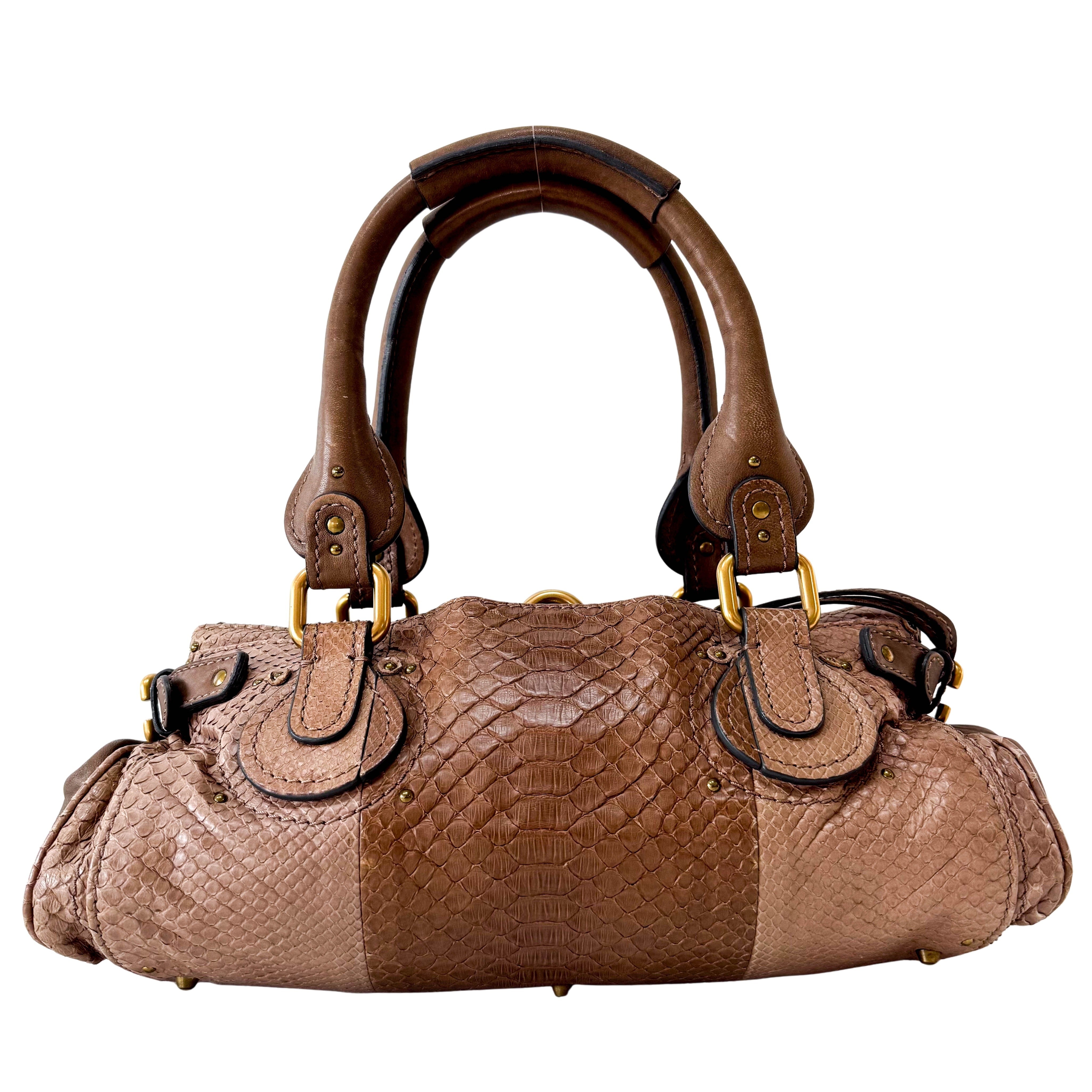 Rare Paddington Brown Leather Shoulder Bag