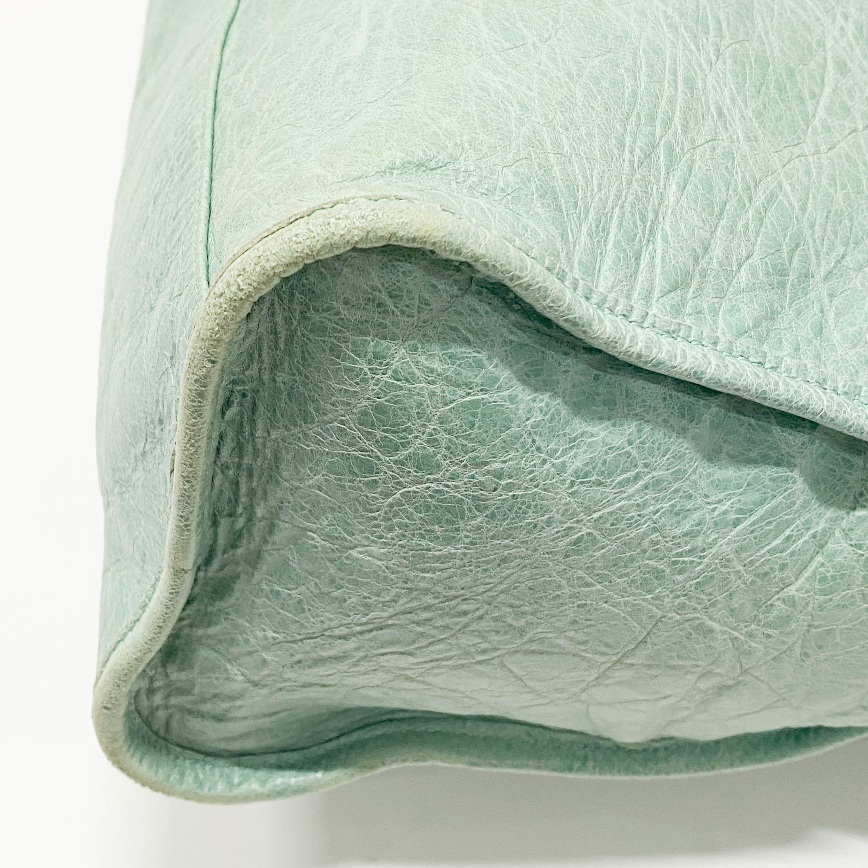 The City Green Lambskin Two Way Bag