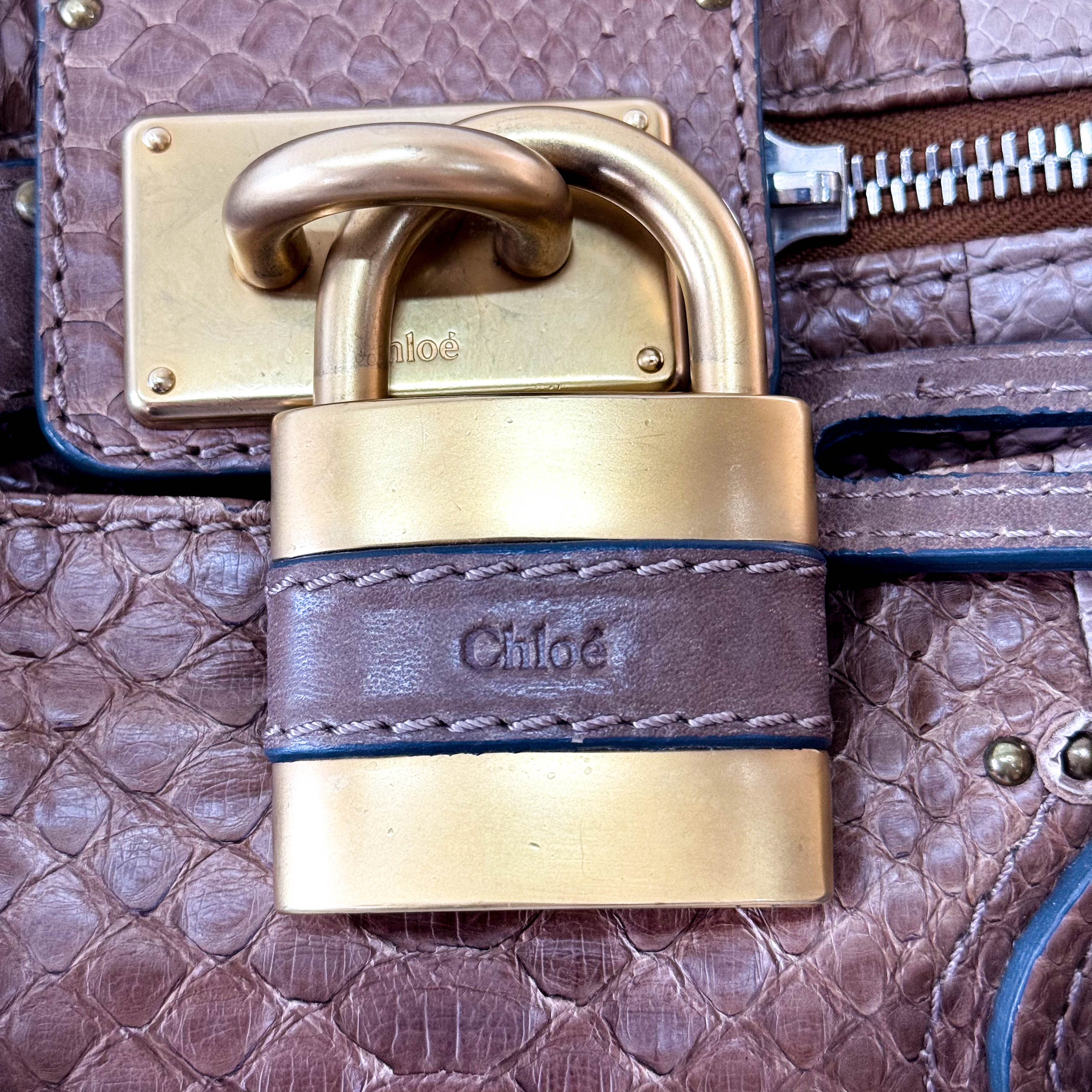 Rare Paddington Brown Leather Shoulder Bag