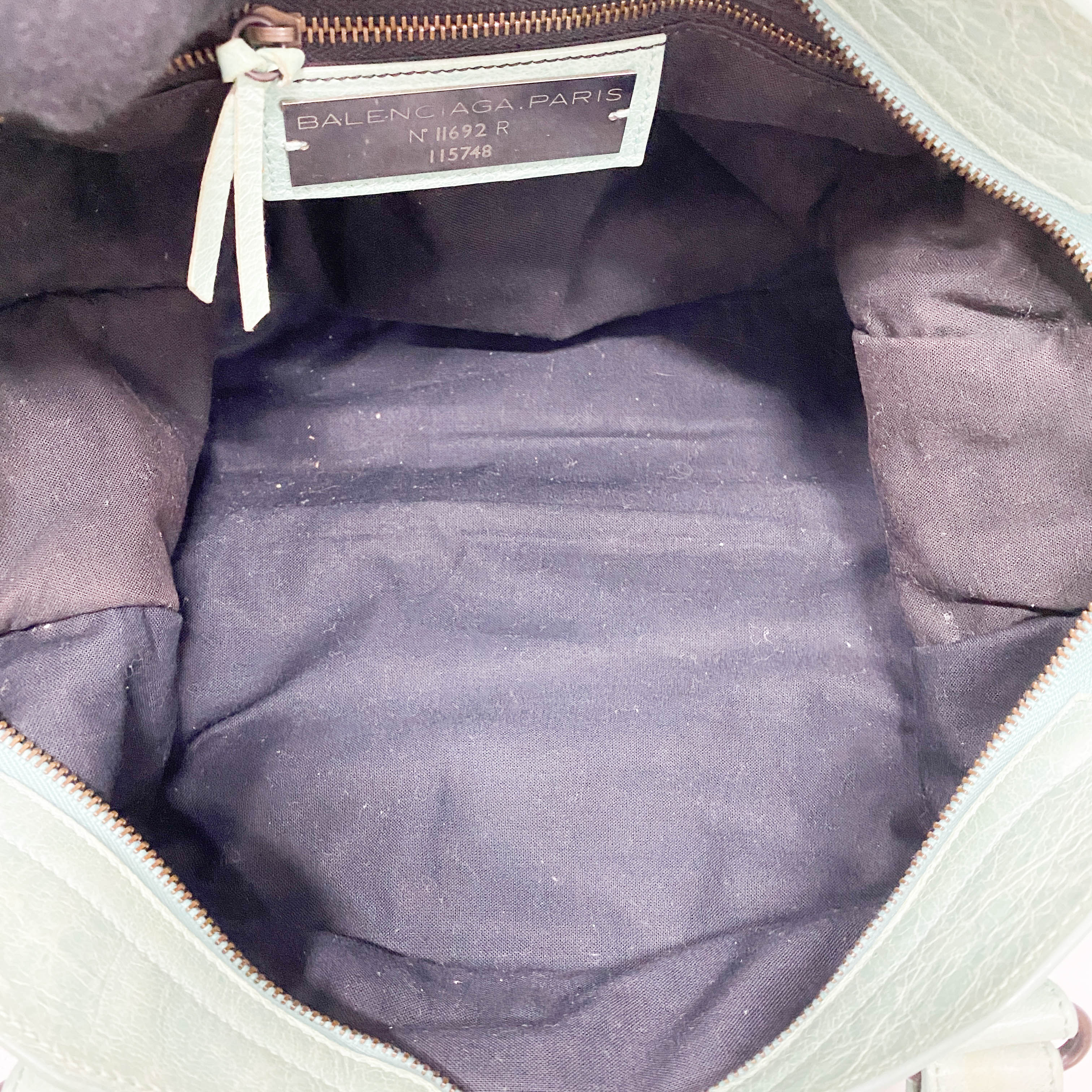 The City Green Lambskin Two Way Bag