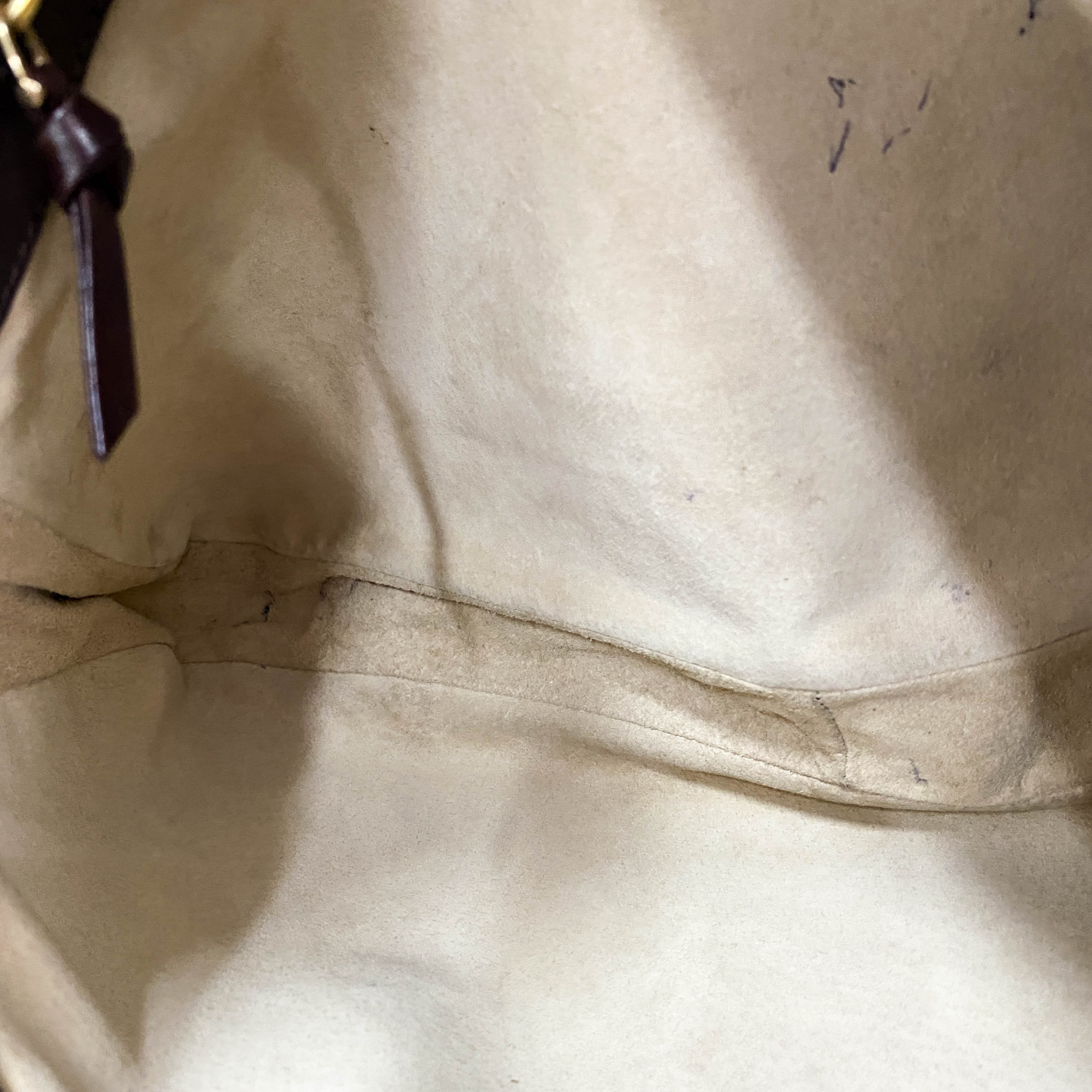 Intrecciato Brown Leather Handle Bag