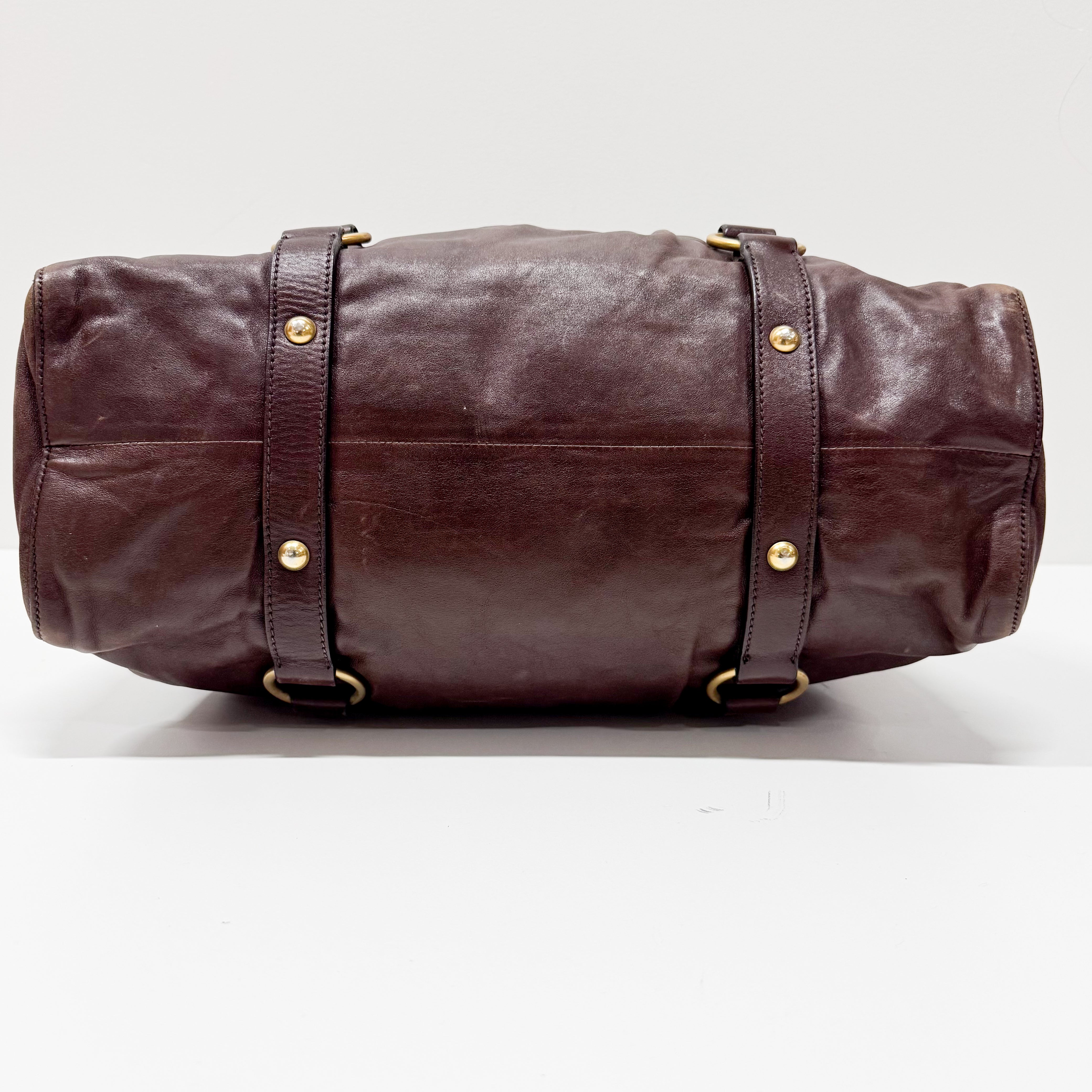 Vitello Brown LM Leather Handbag Shoulder Bag