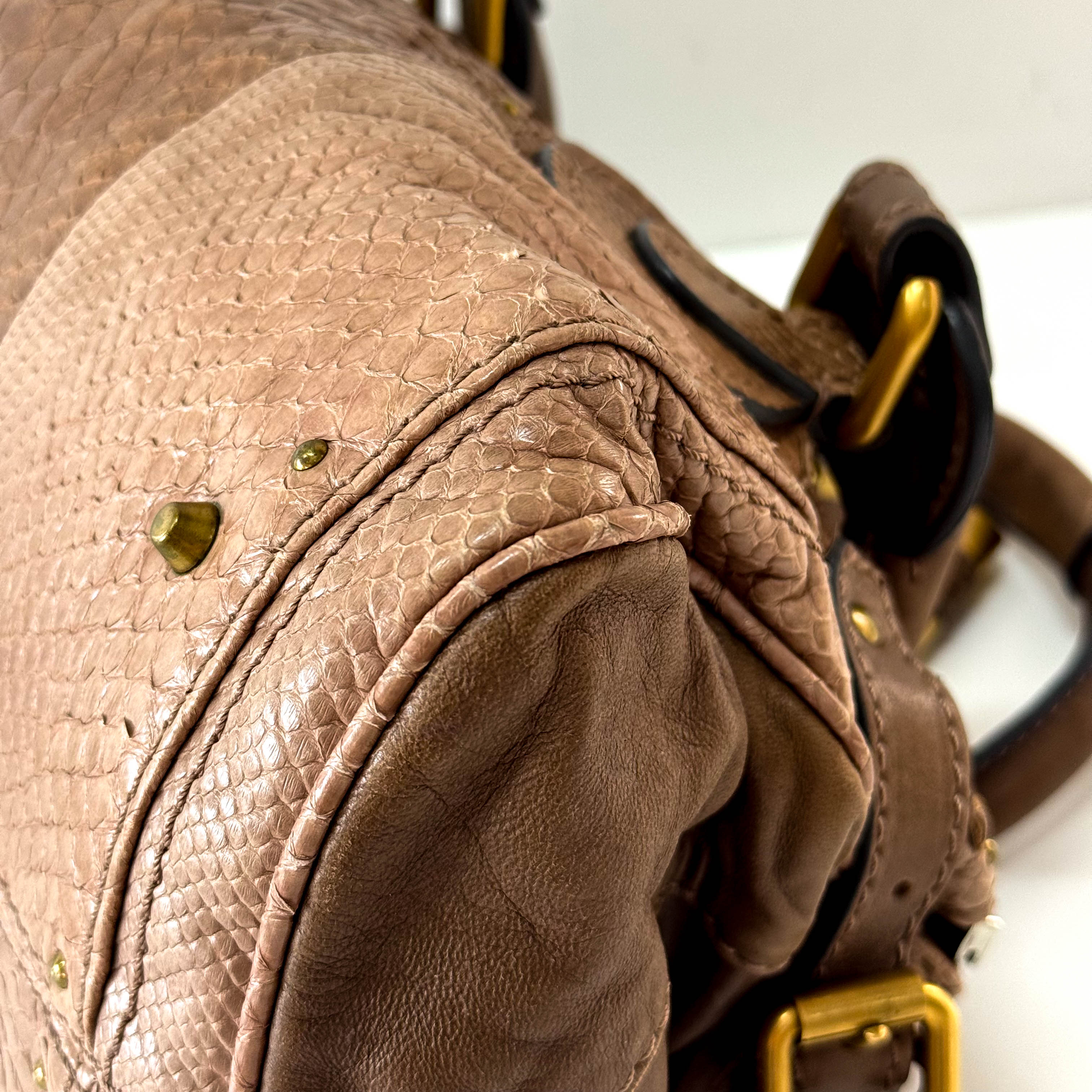 Rare Paddington Brown Leather Shoulder Bag