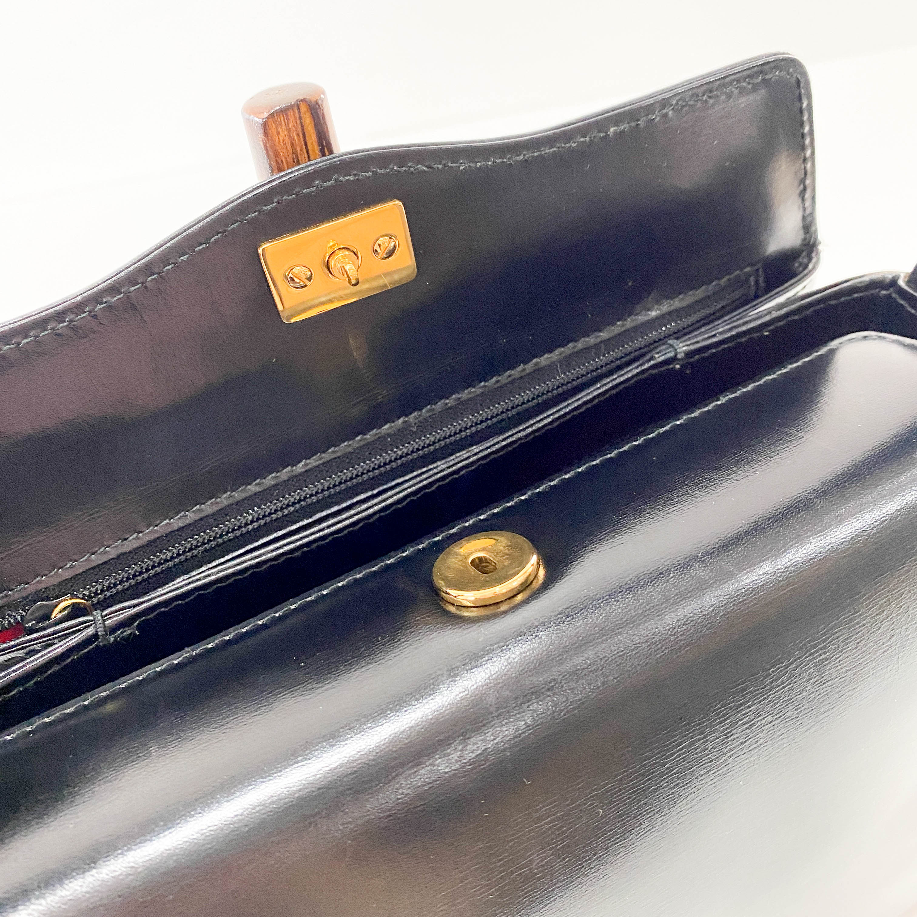 Old Gucci Bamboo Top Handle Bag