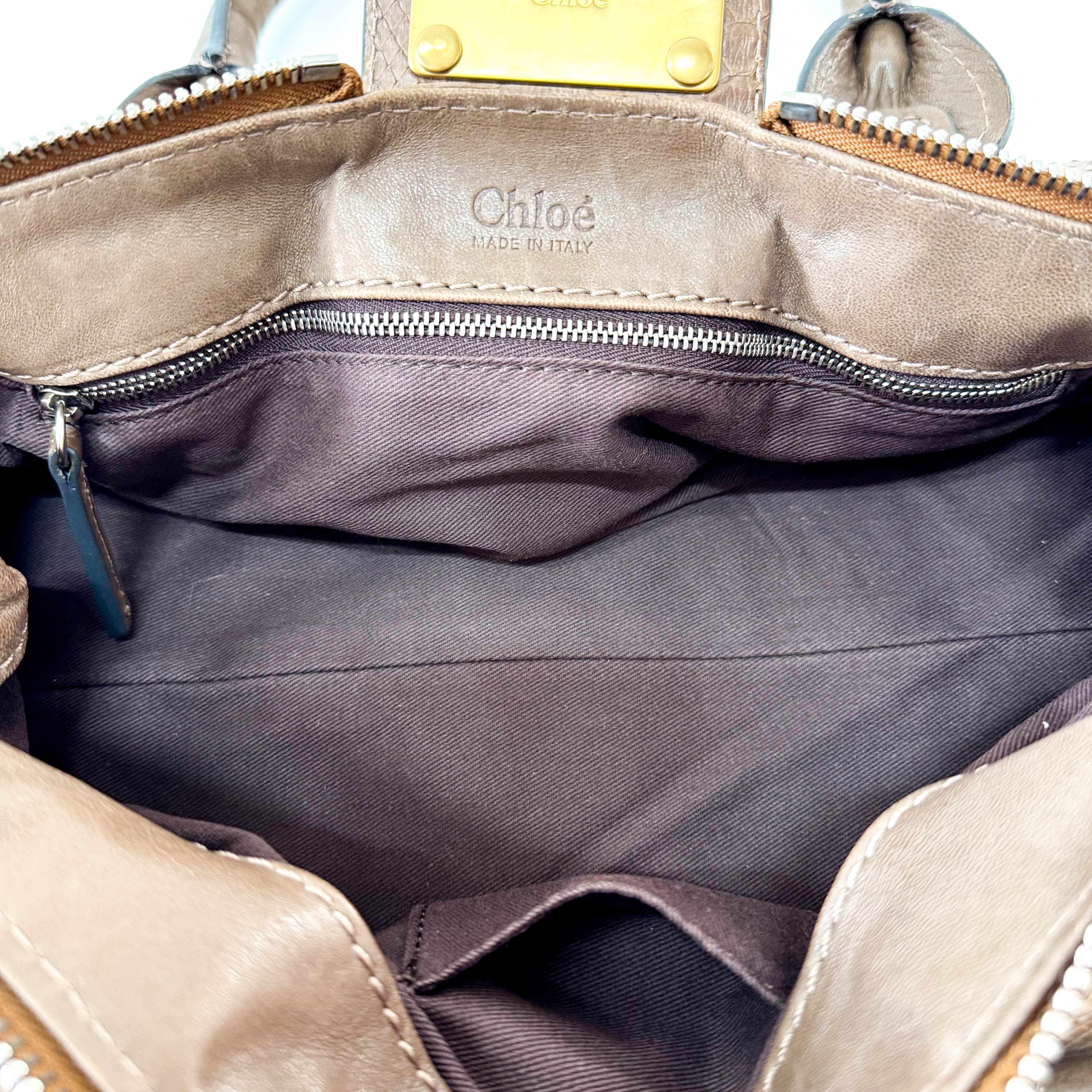 Rare Paddington Brown Leather Shoulder Bag