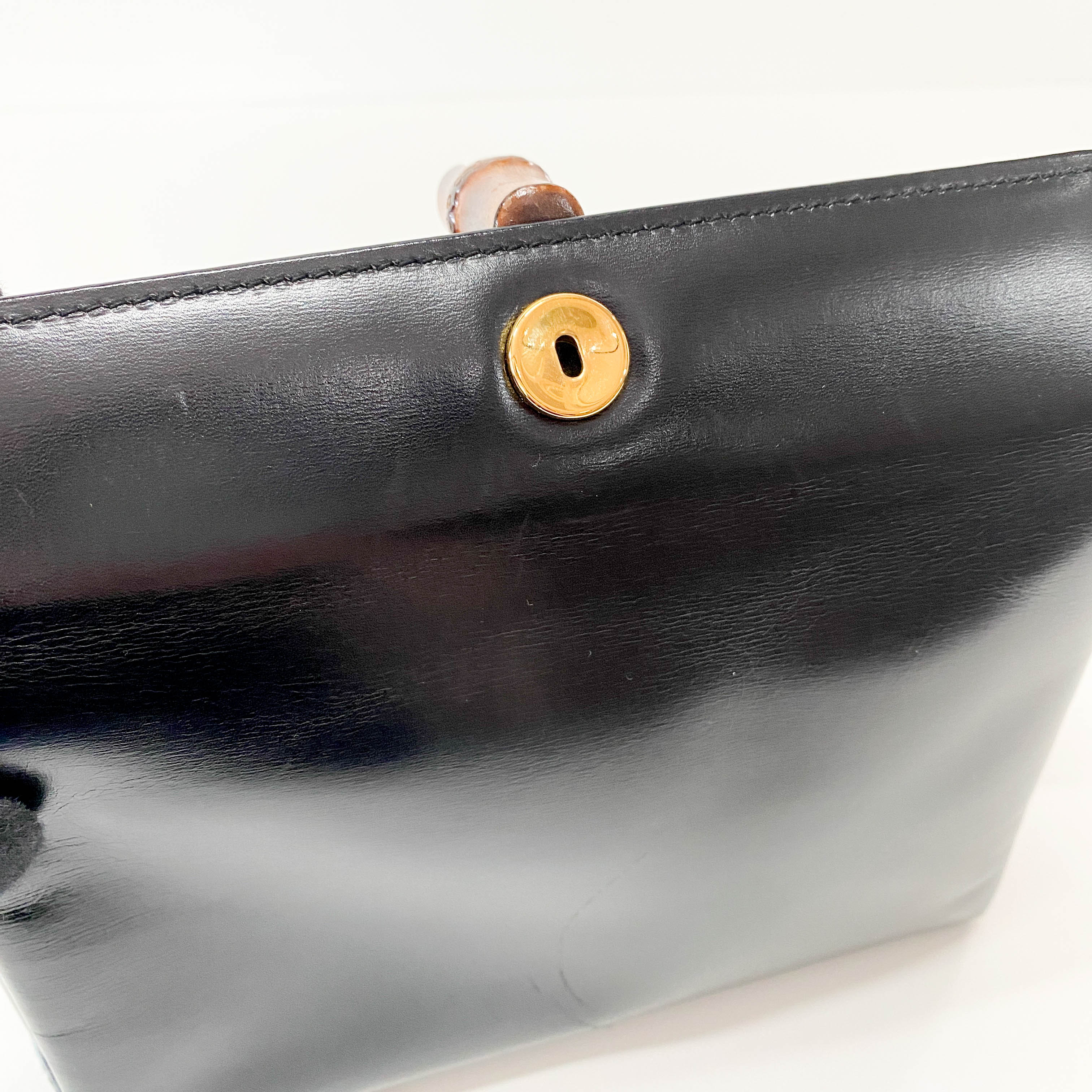 Old Gucci Bamboo Top Handle Bag