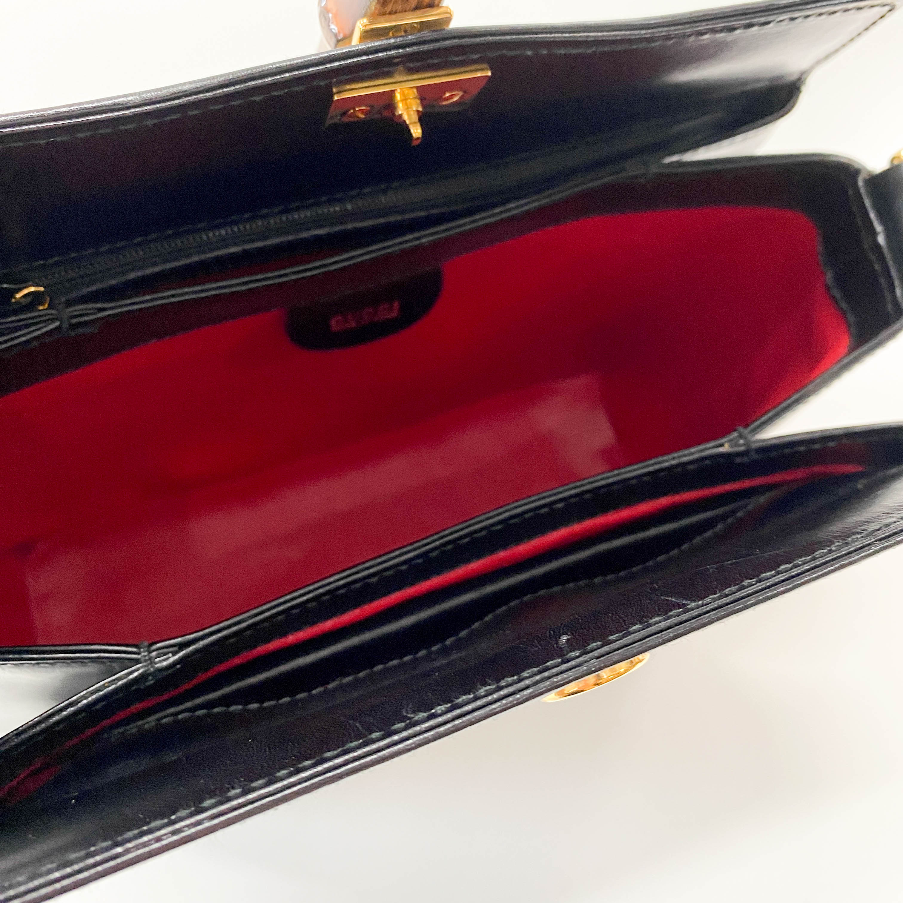 Old Gucci Bamboo Top Handle Bag