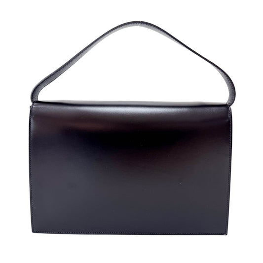 Panthère Black Leather Shoulder Bag