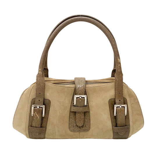 Brown Ostrich Leather Handbag
