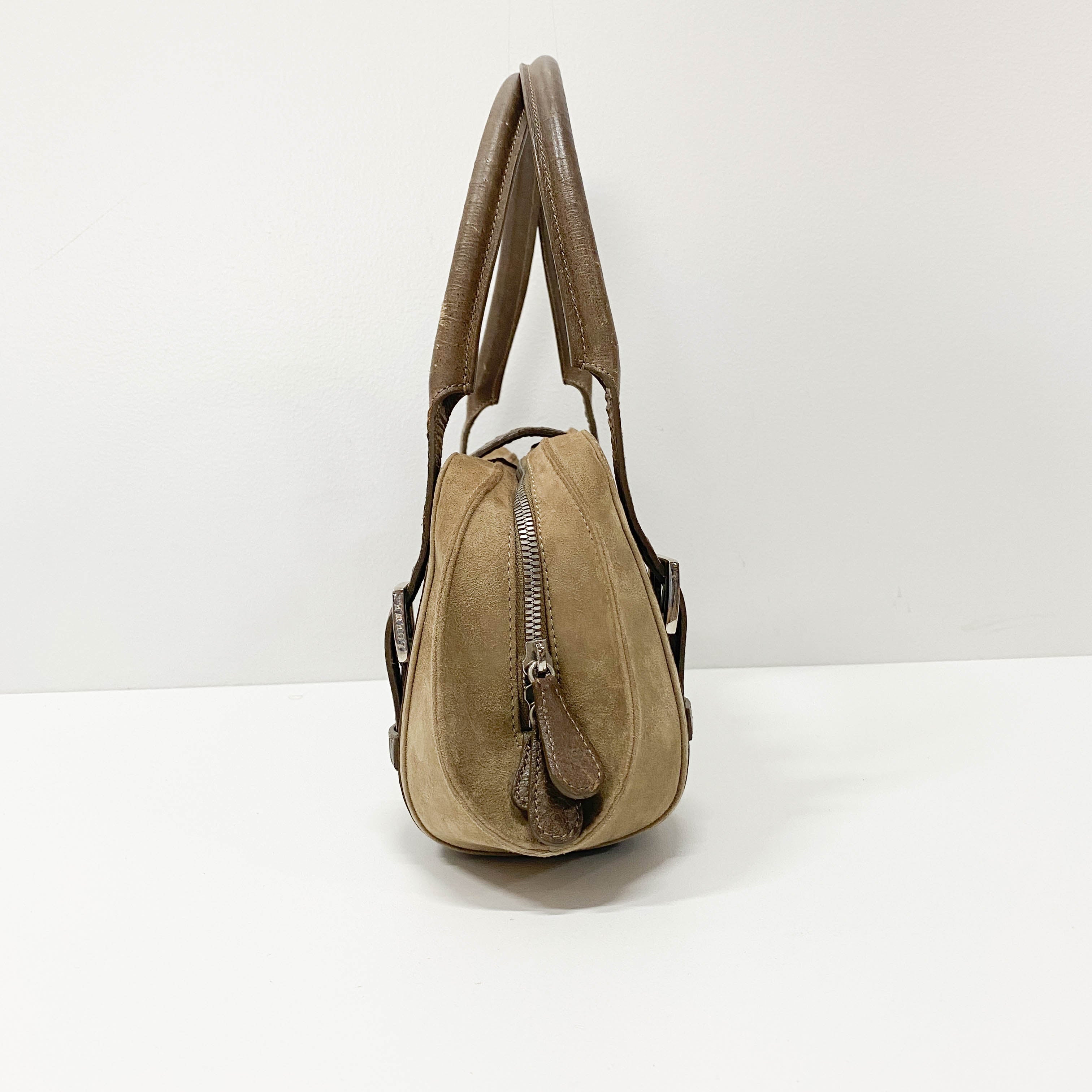 Brown Ostrich Leather Handbag