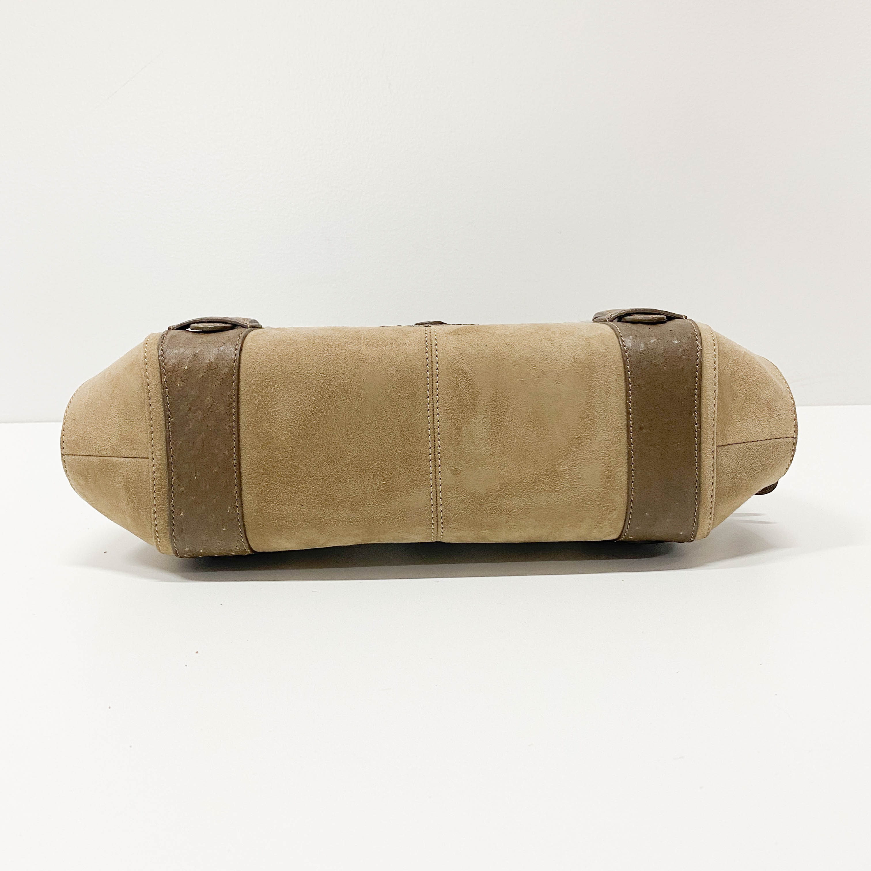 Brown Ostrich Leather Handbag