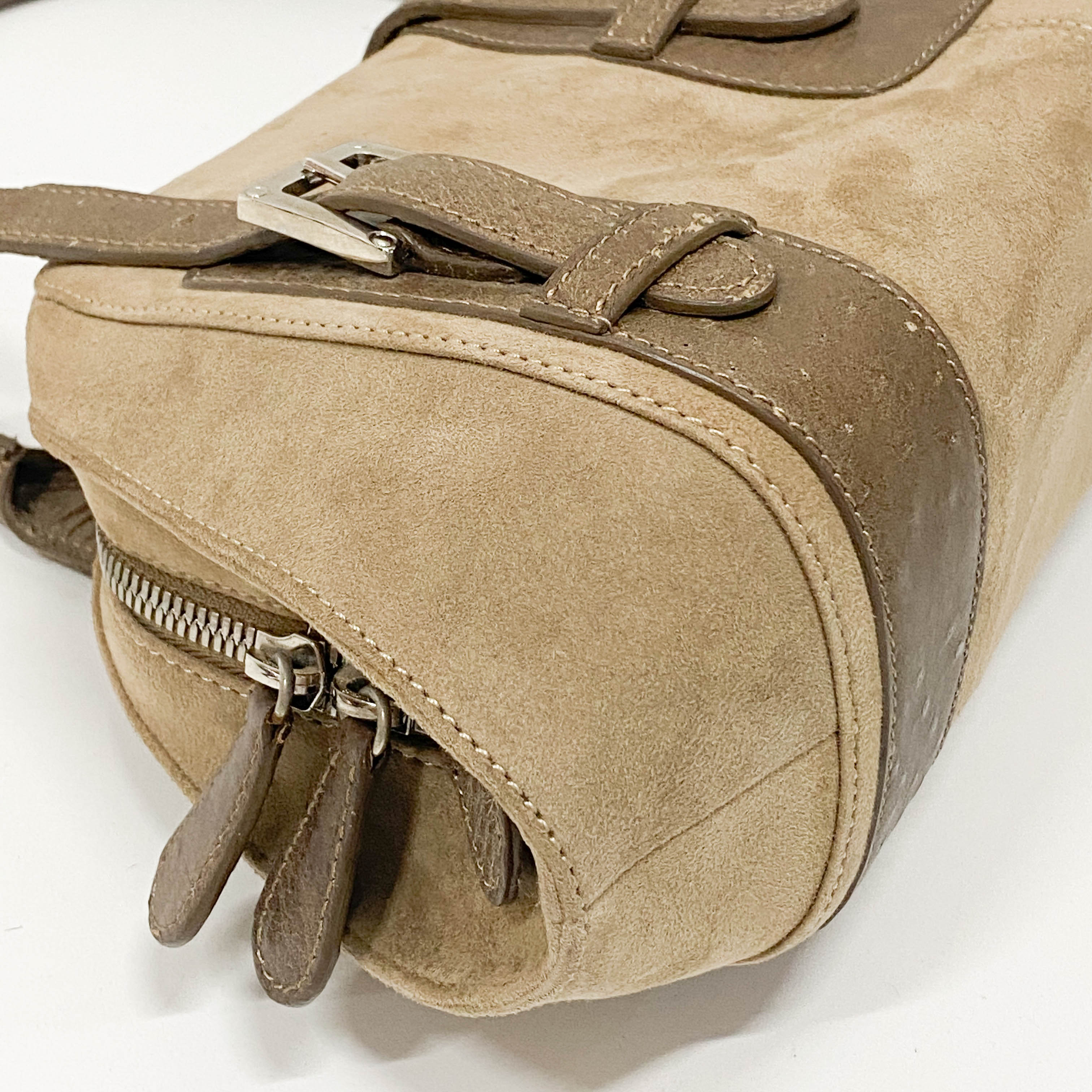 Brown Ostrich Leather Handbag