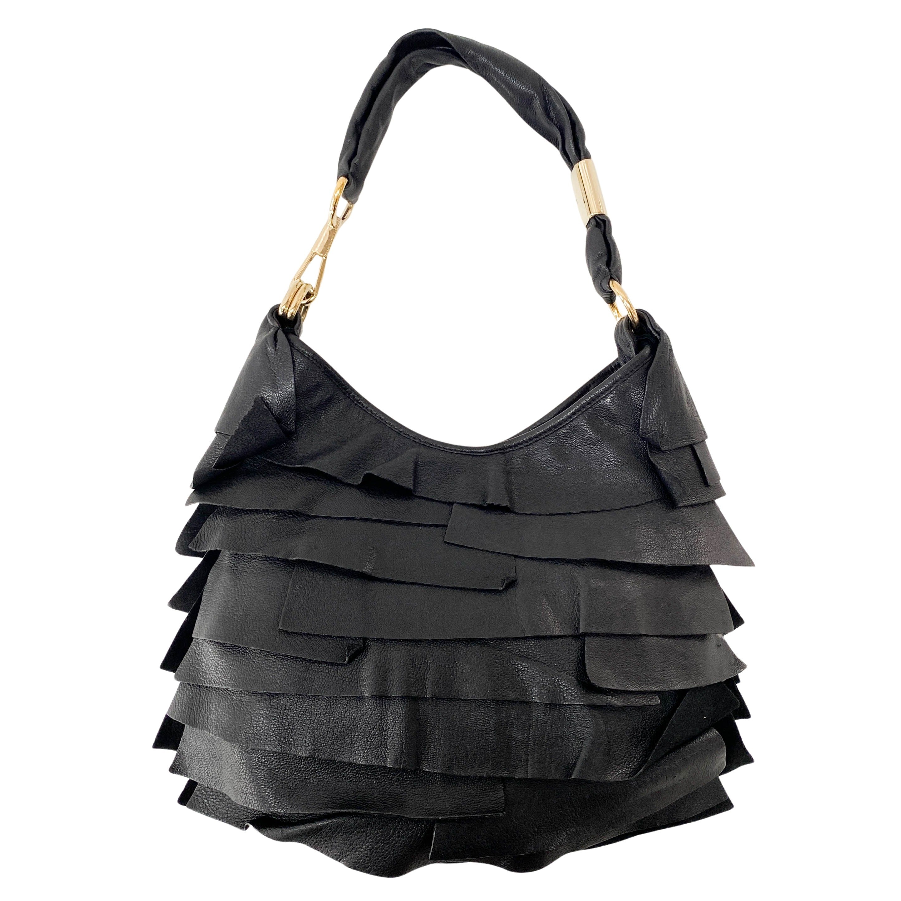Yves Saint Laurent Tropez Ruffle Shoulder Bag