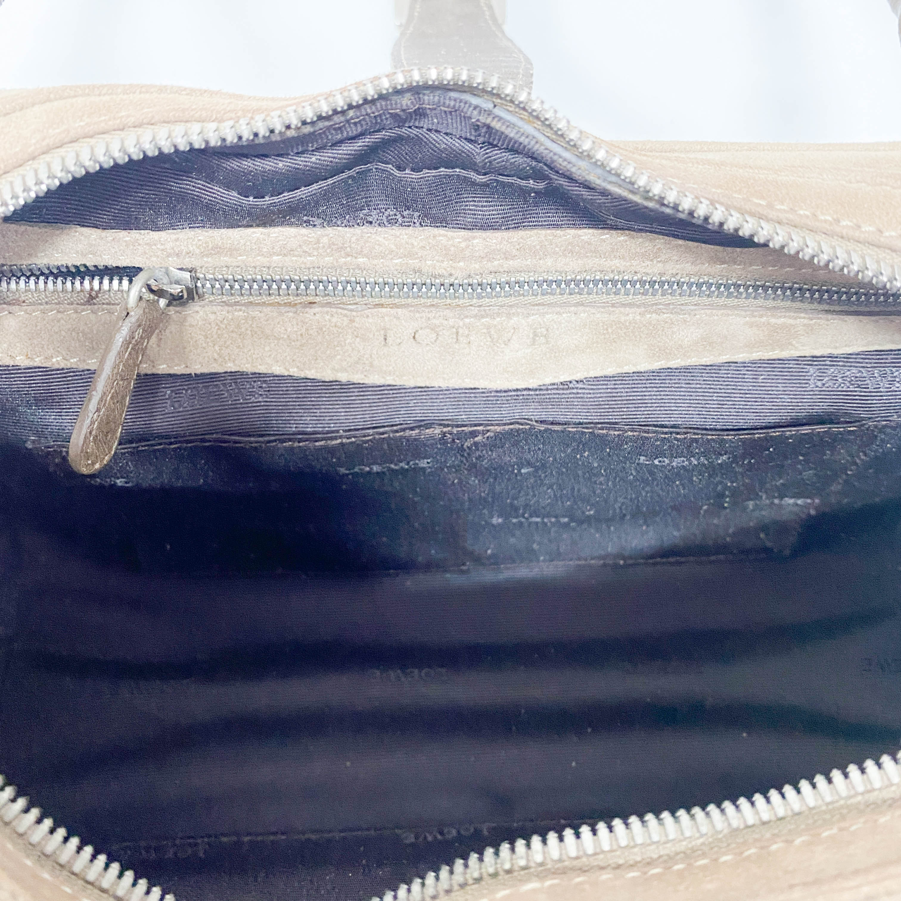 Brown Ostrich Leather Handbag