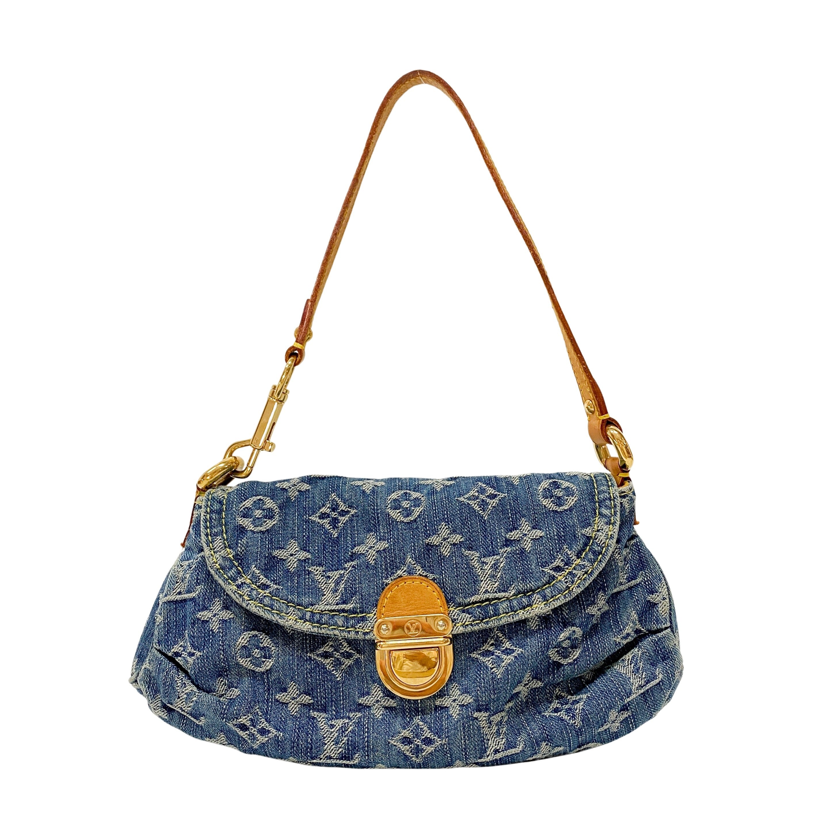 Monogram Pleaty Blue Denim