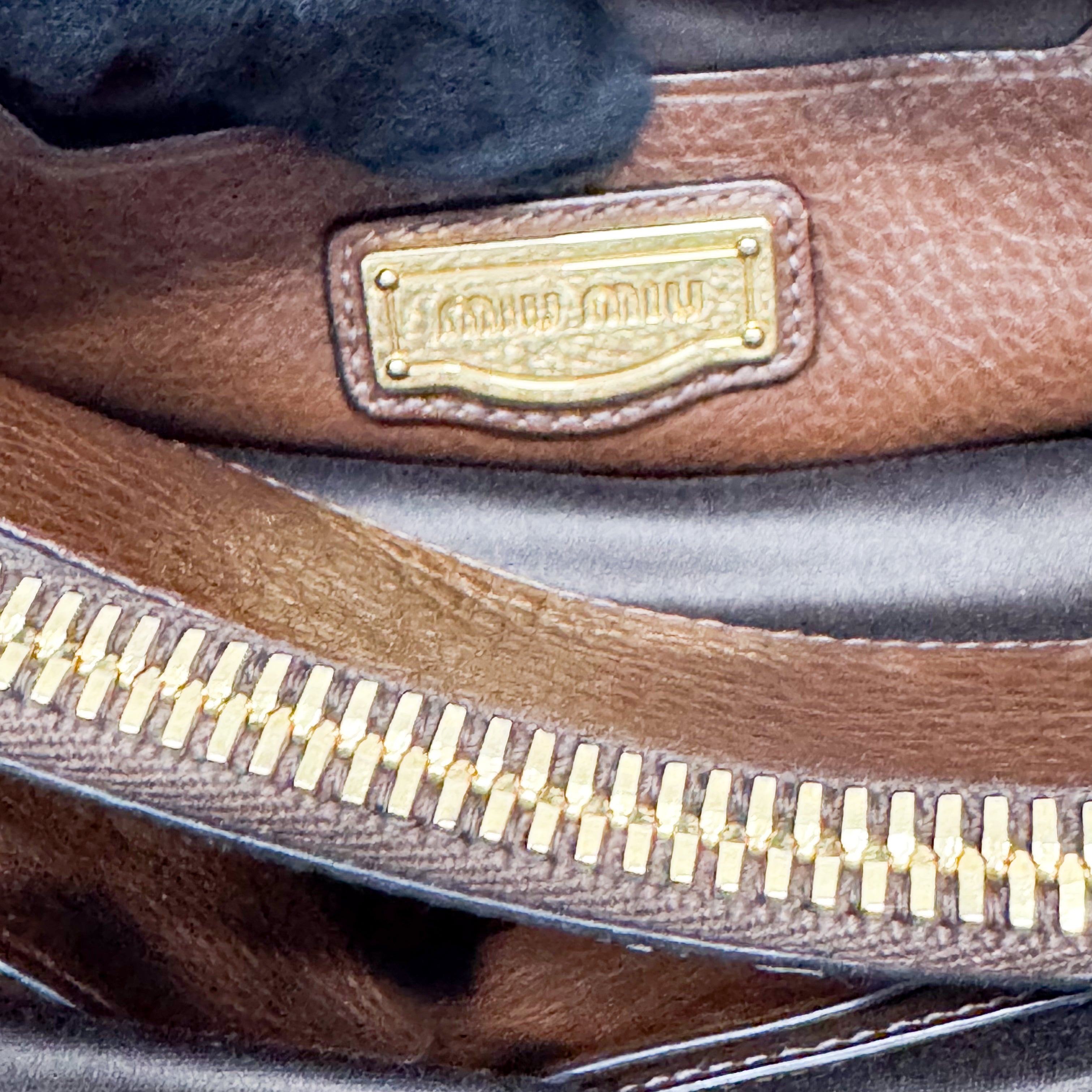 Brown Leather Two Way Bag