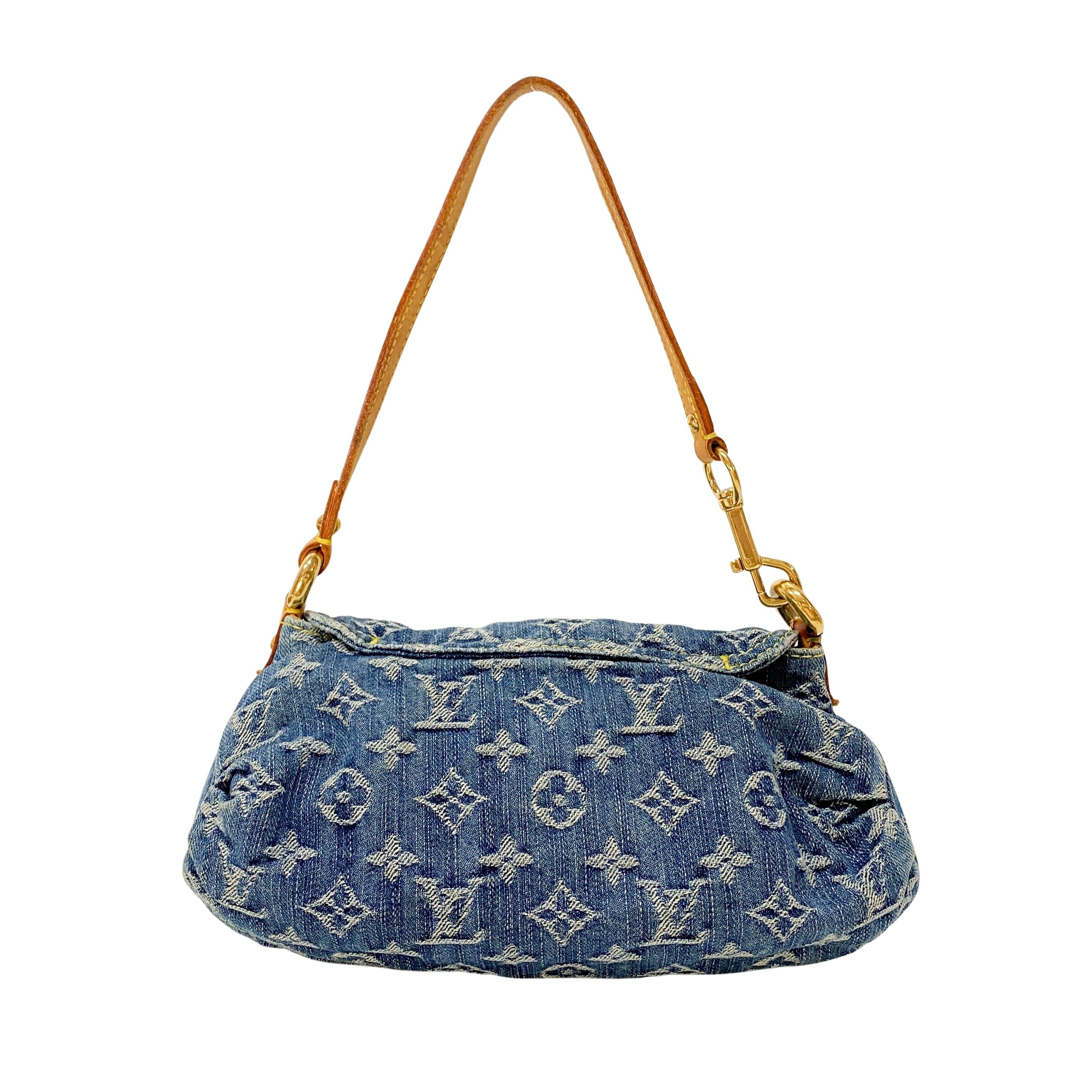 Monogram Pleaty Blue Denim