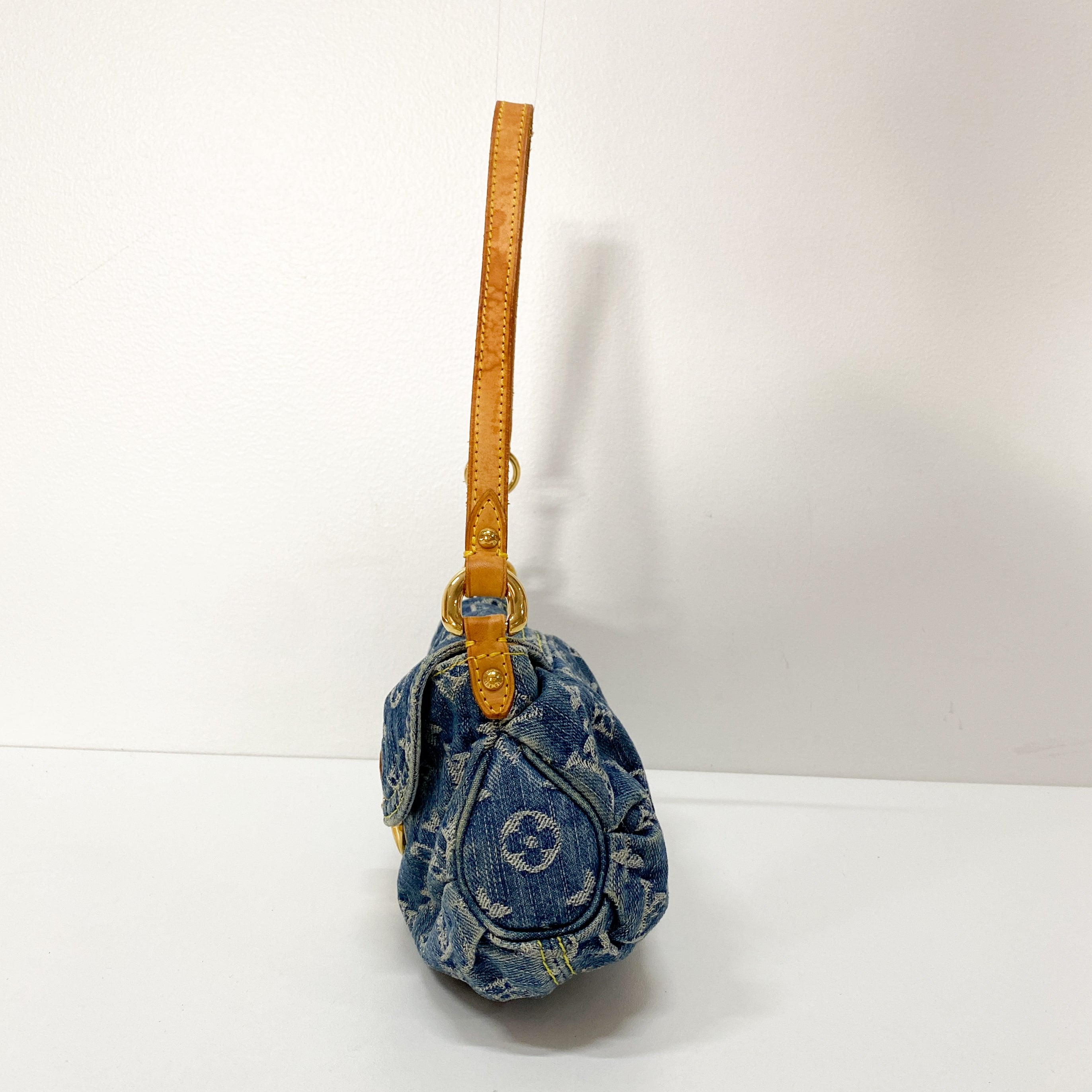 Monogram Pleaty Blue Denim