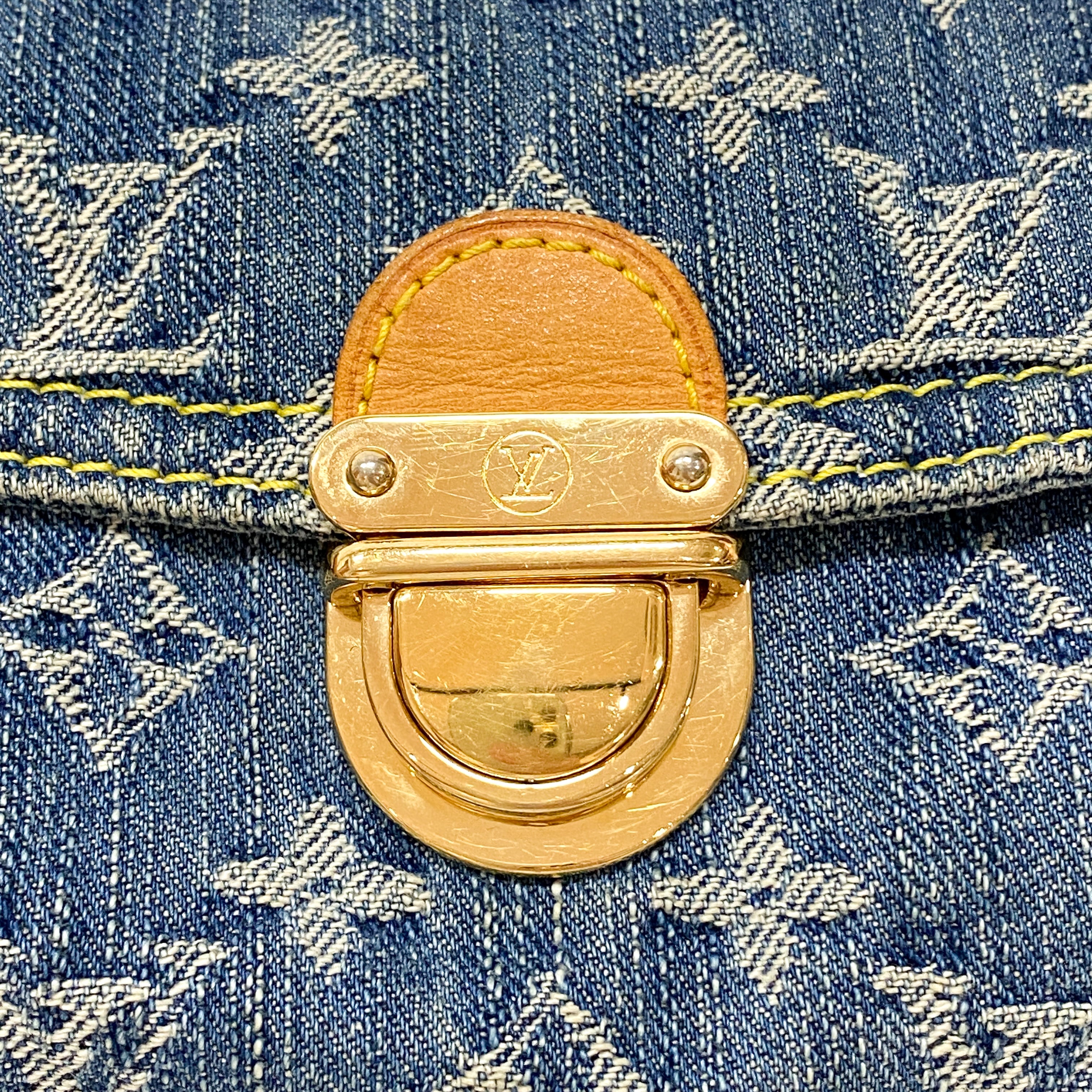 Monogram Pleaty Blue Denim