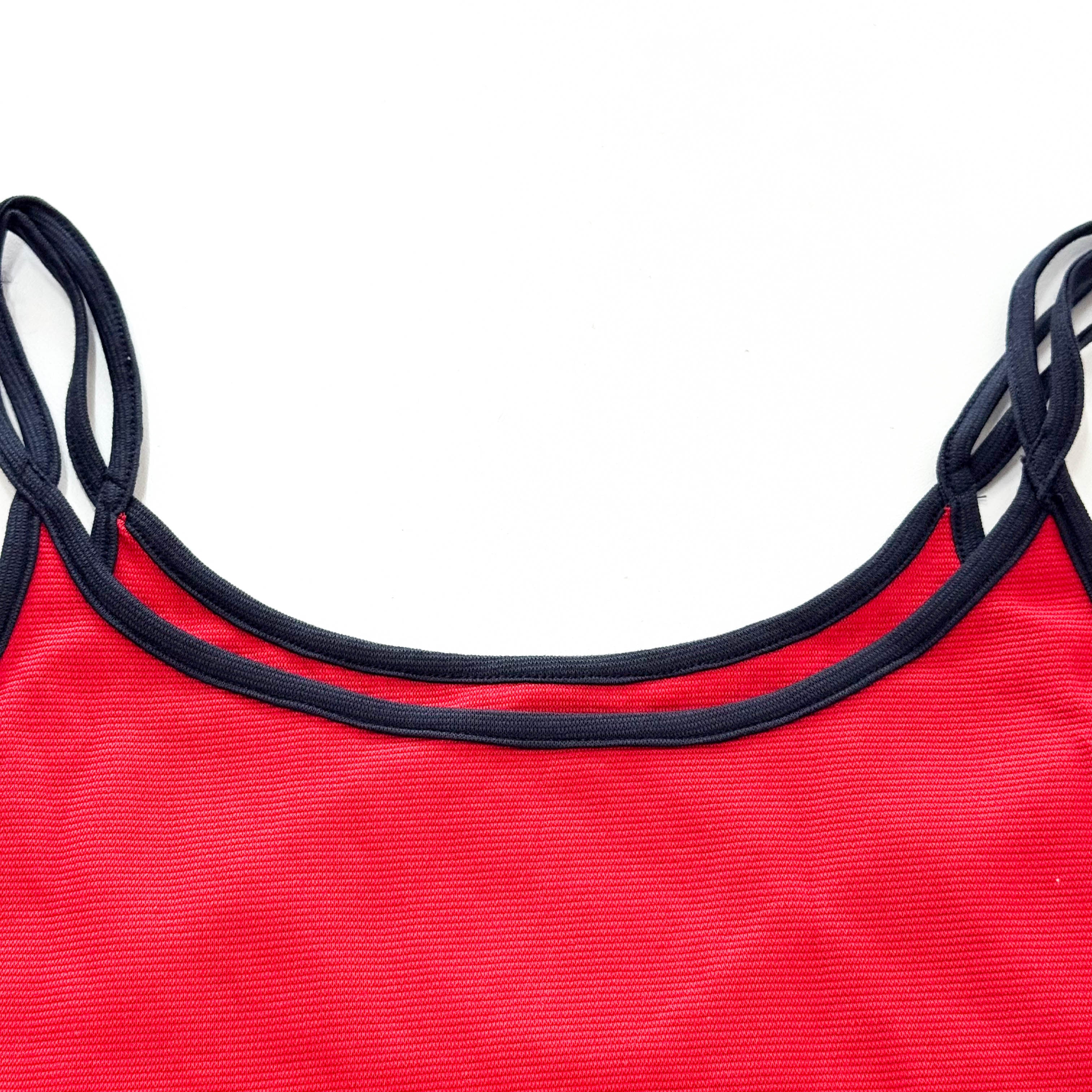 Dior Sports M Size Red Cotton Tank Top