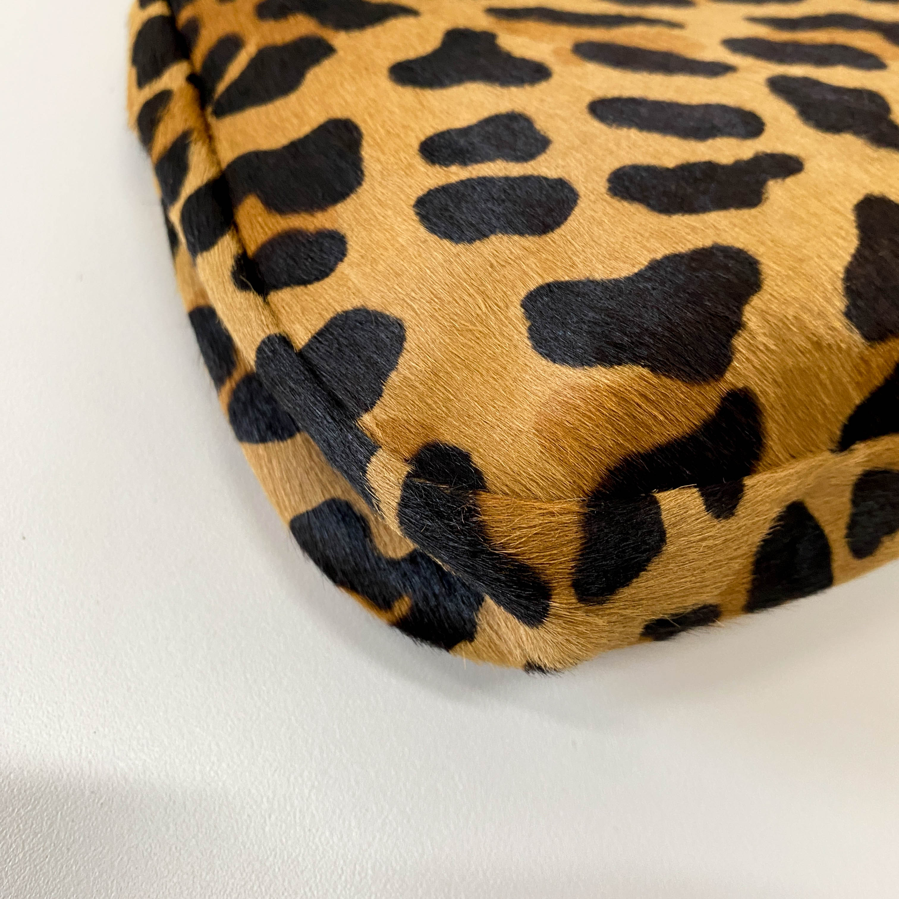 Leopard Print Pony Hair Shoulder Bag