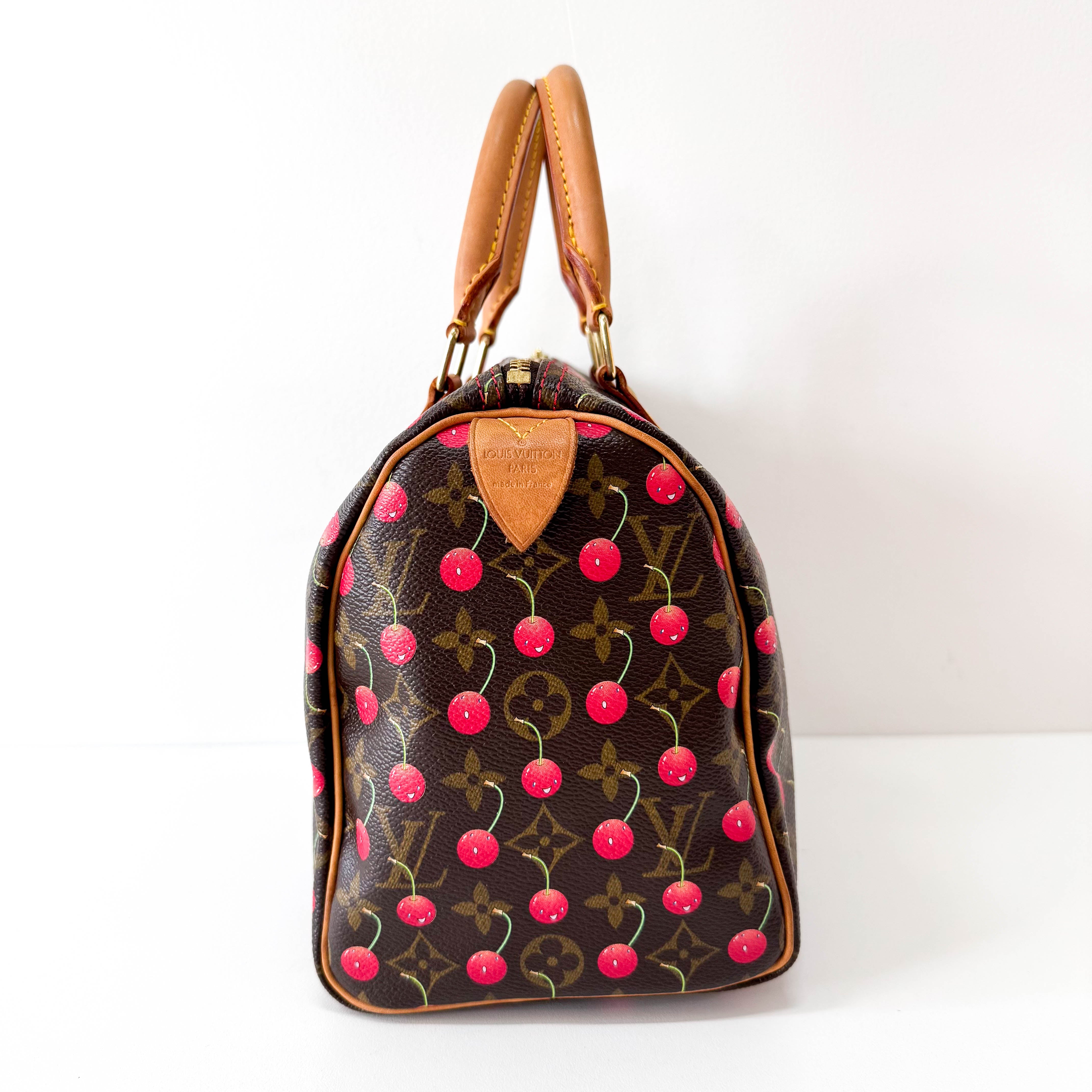 Louis Vuitton x Takashi Murakami Monogram Cherry Speedy 25