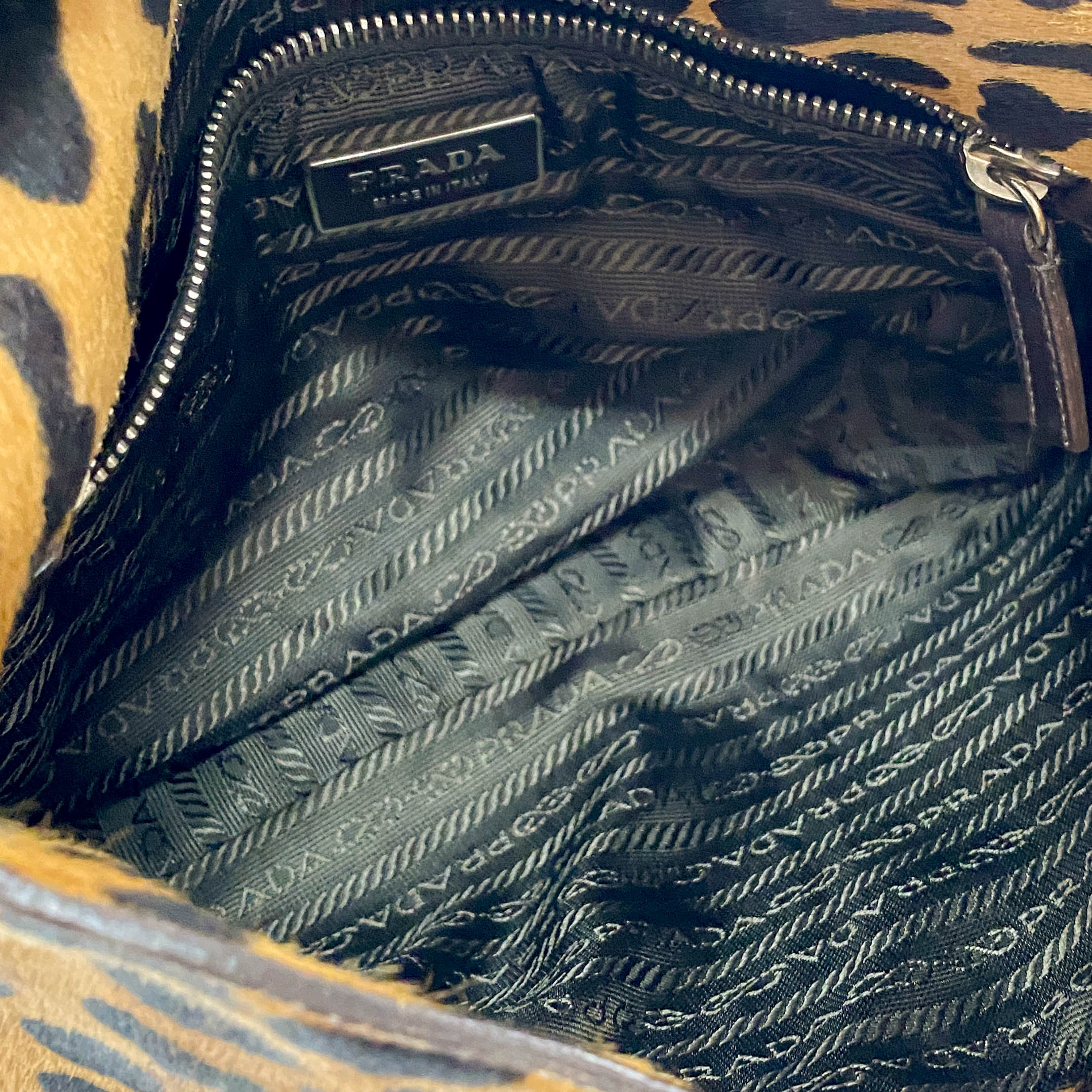 Leopard Print Pony Hair Shoulder Bag