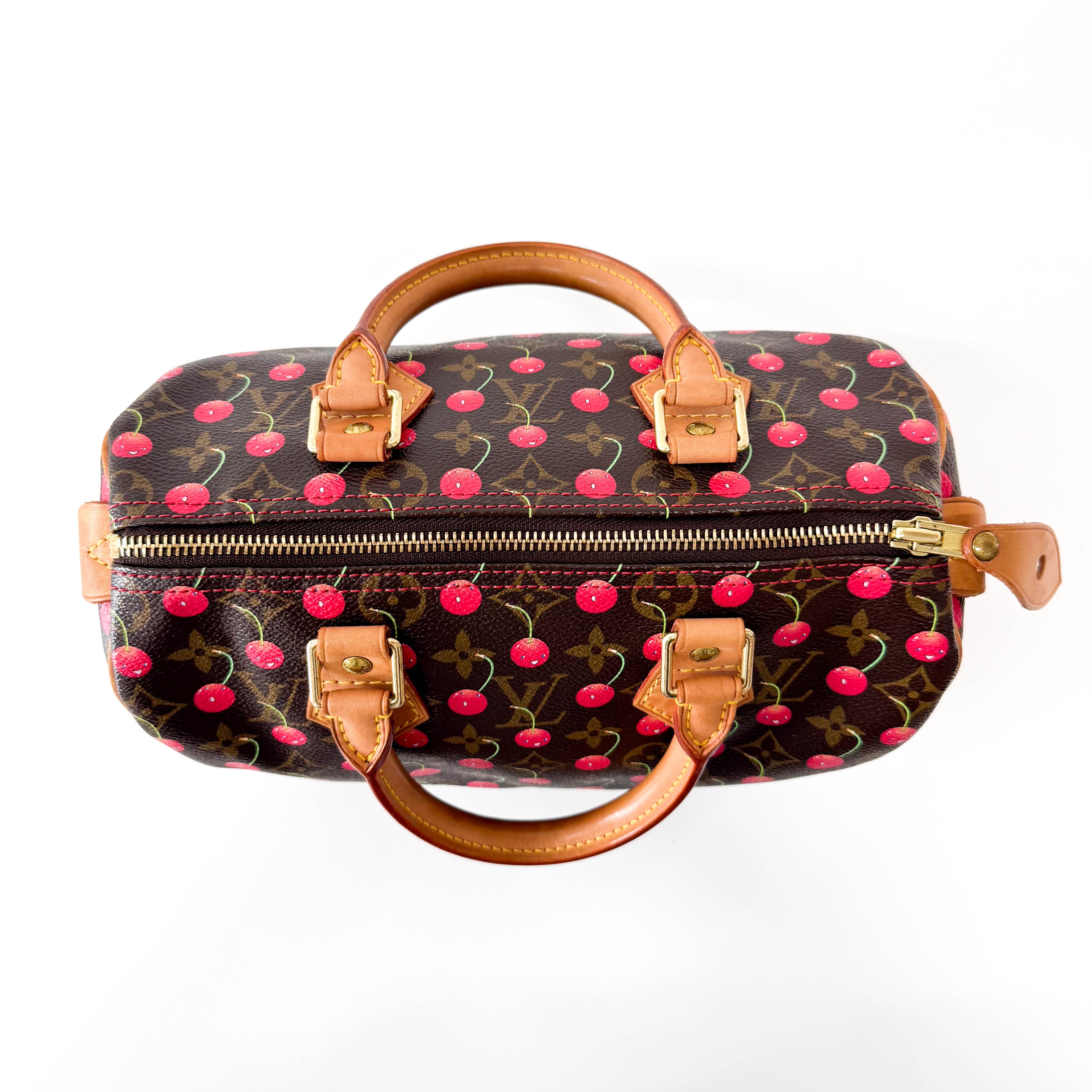 Louis Vuitton x Takashi Murakami Monogram Cherry Speedy 25
