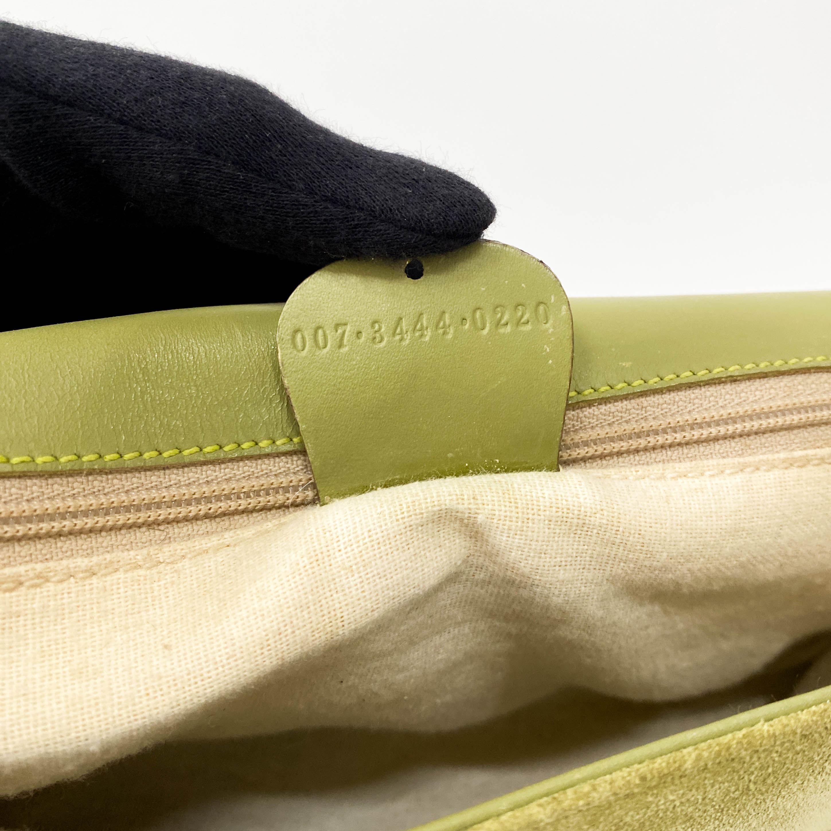 Suede Green Horsebit Crossbody Bag