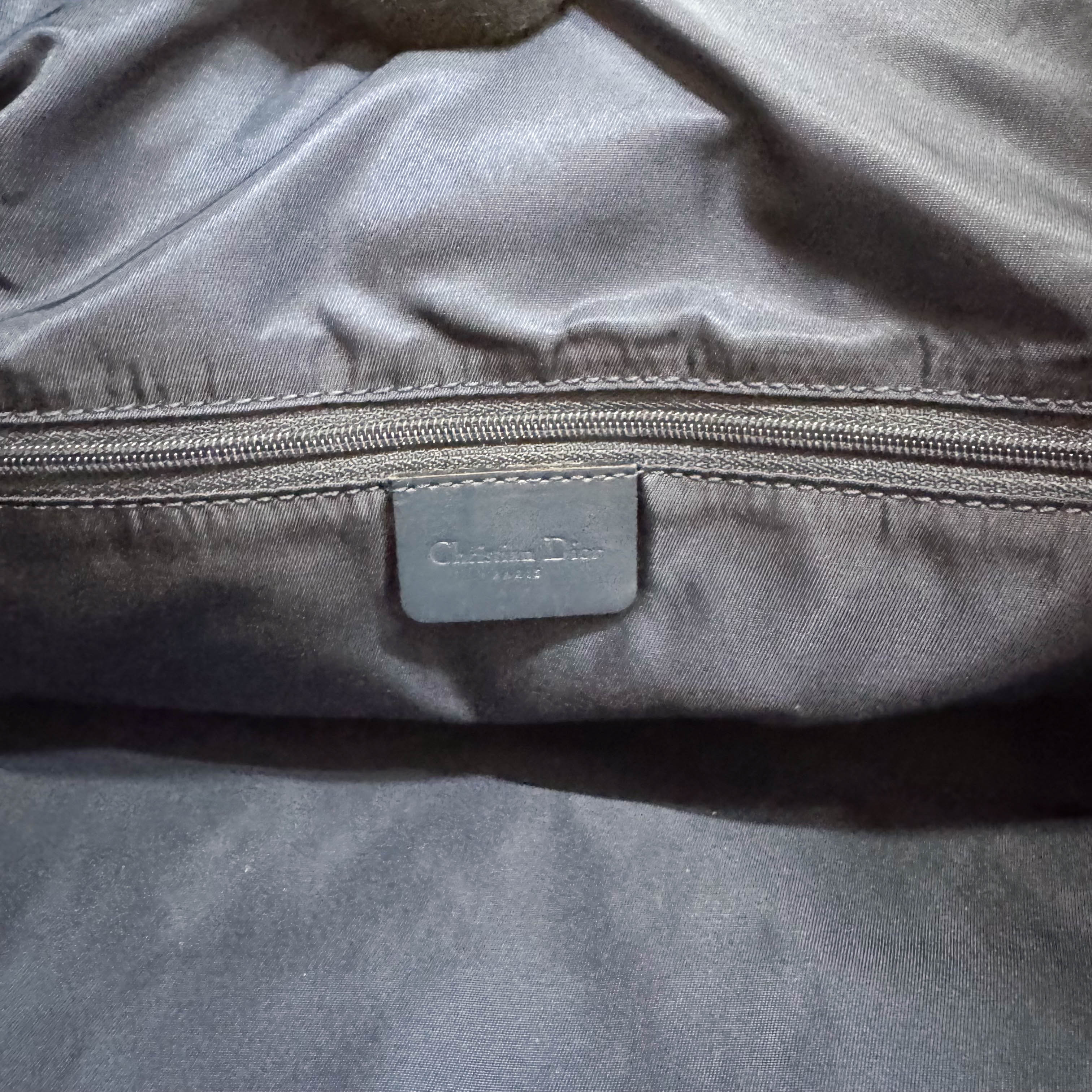 Boston Trotter Navy Canvas Two Way Bag