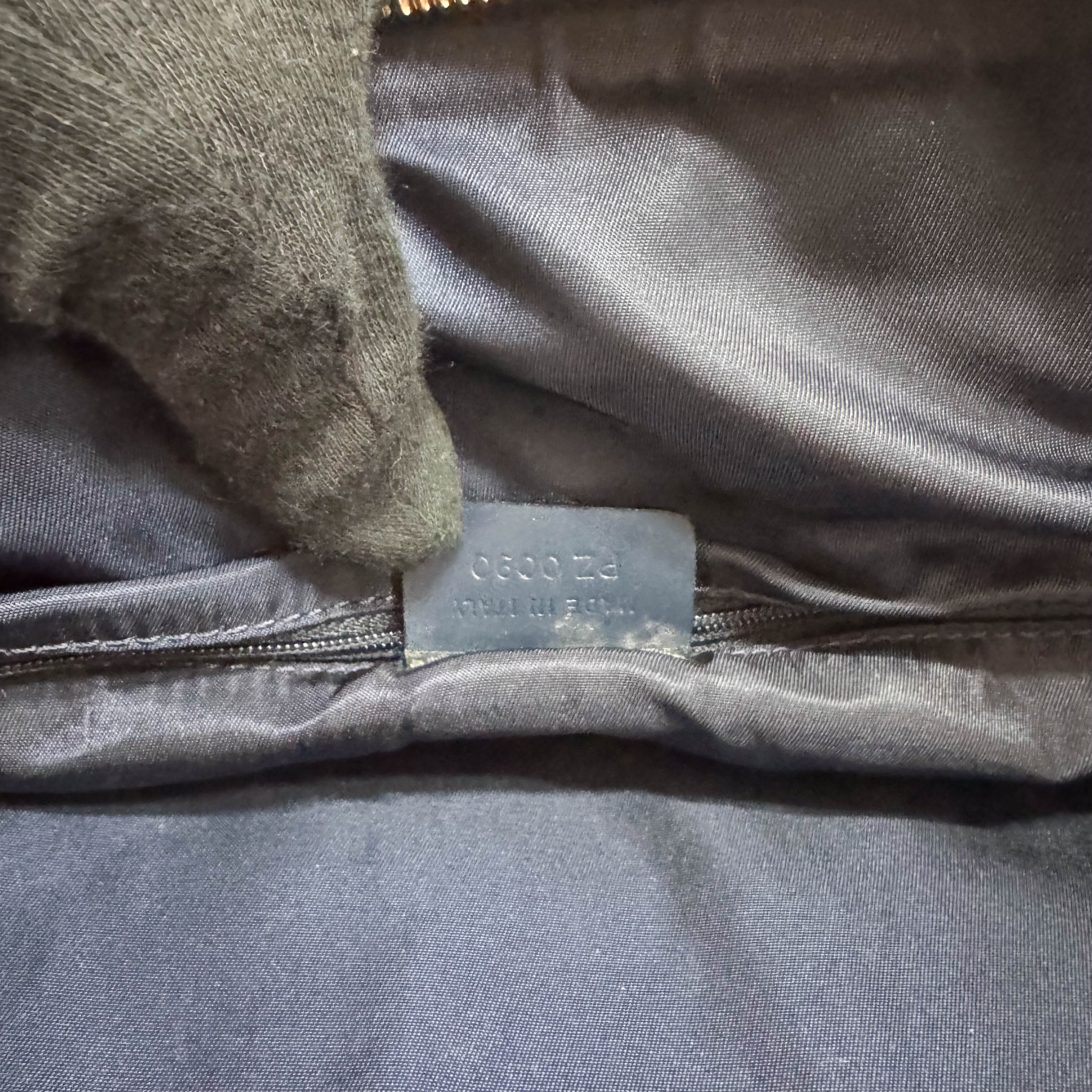 Boston Trotter Navy Canvas Two Way Bag