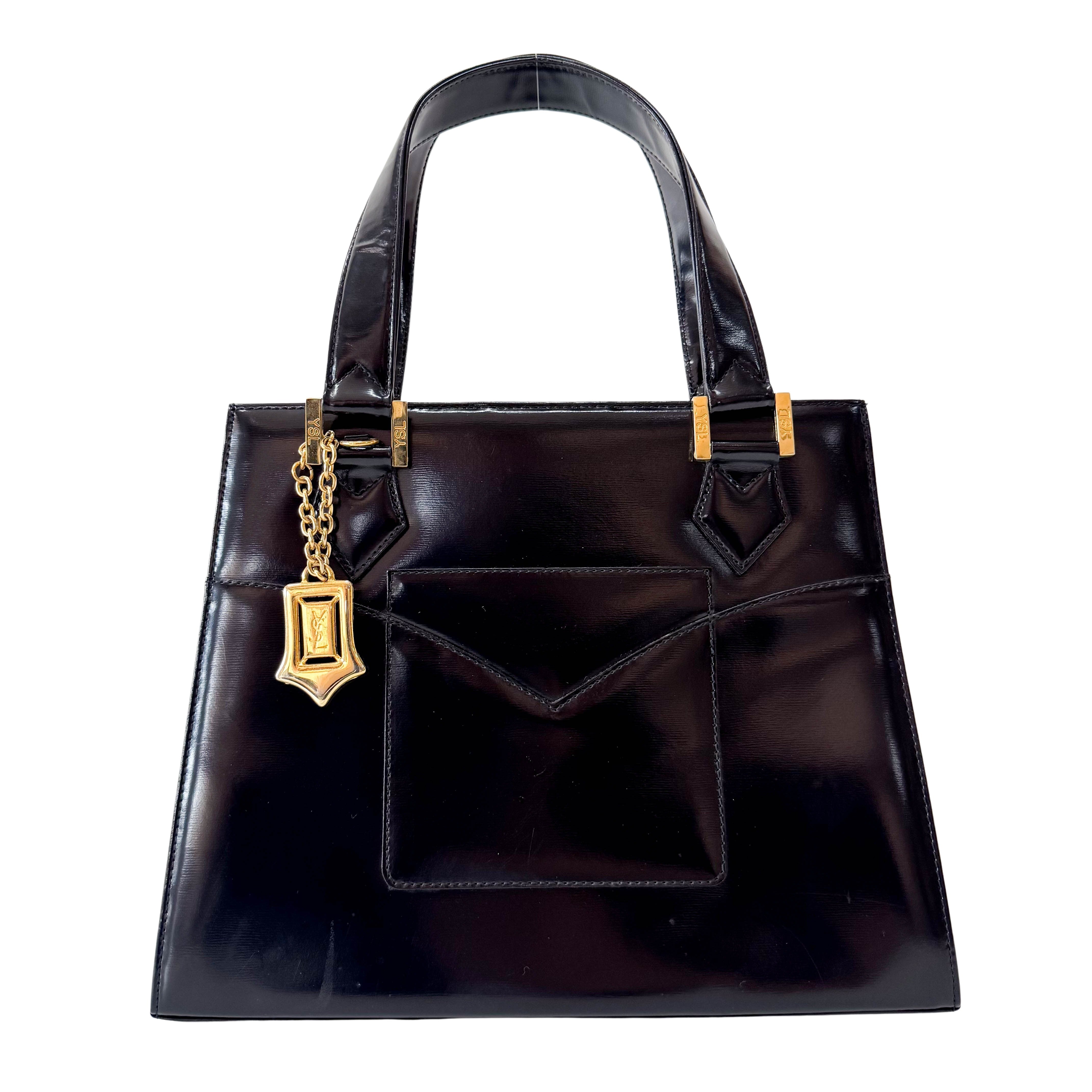 Black Leather Two Way Bag