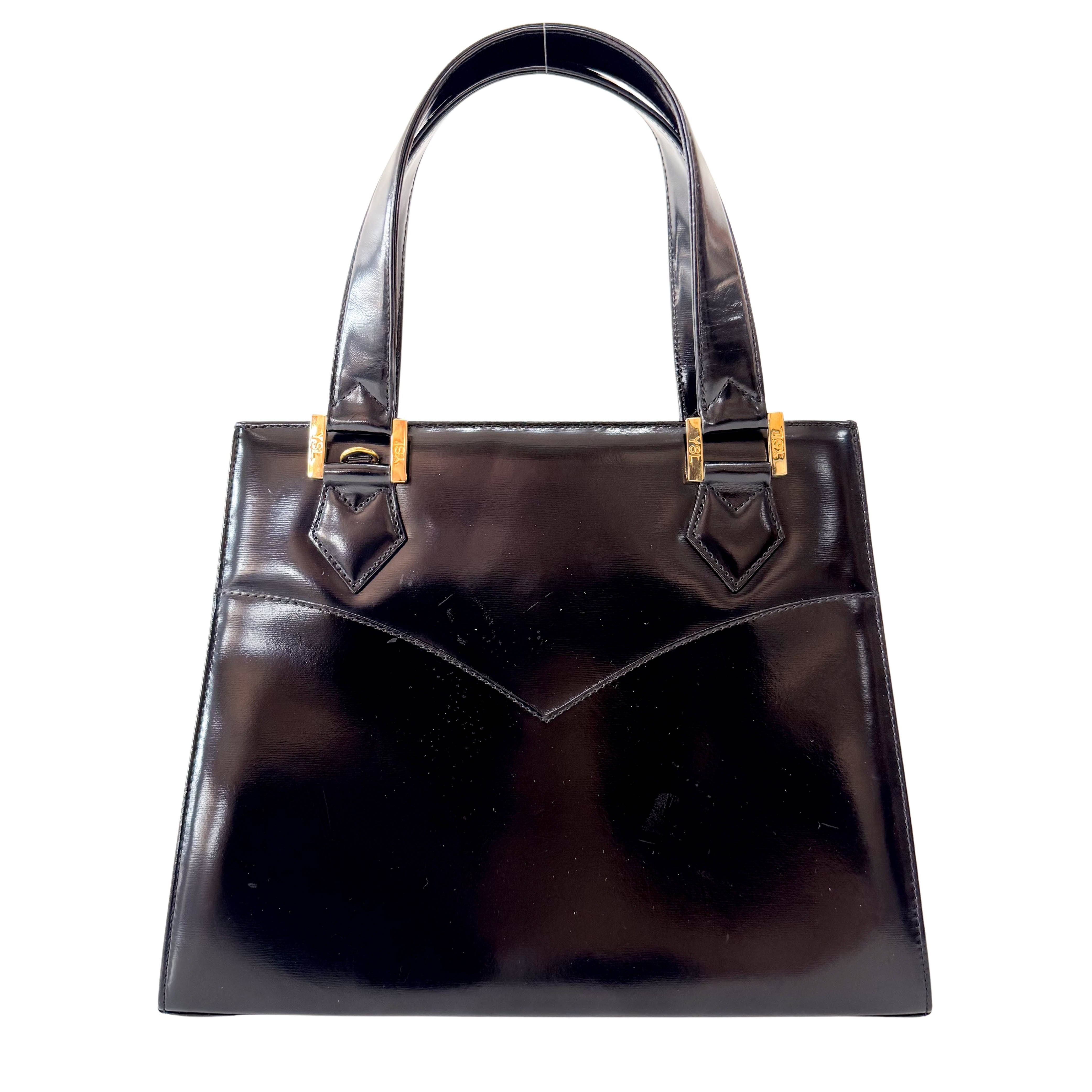 Black Leather Two Way Bag