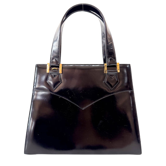 Black Leather Two Way Bag