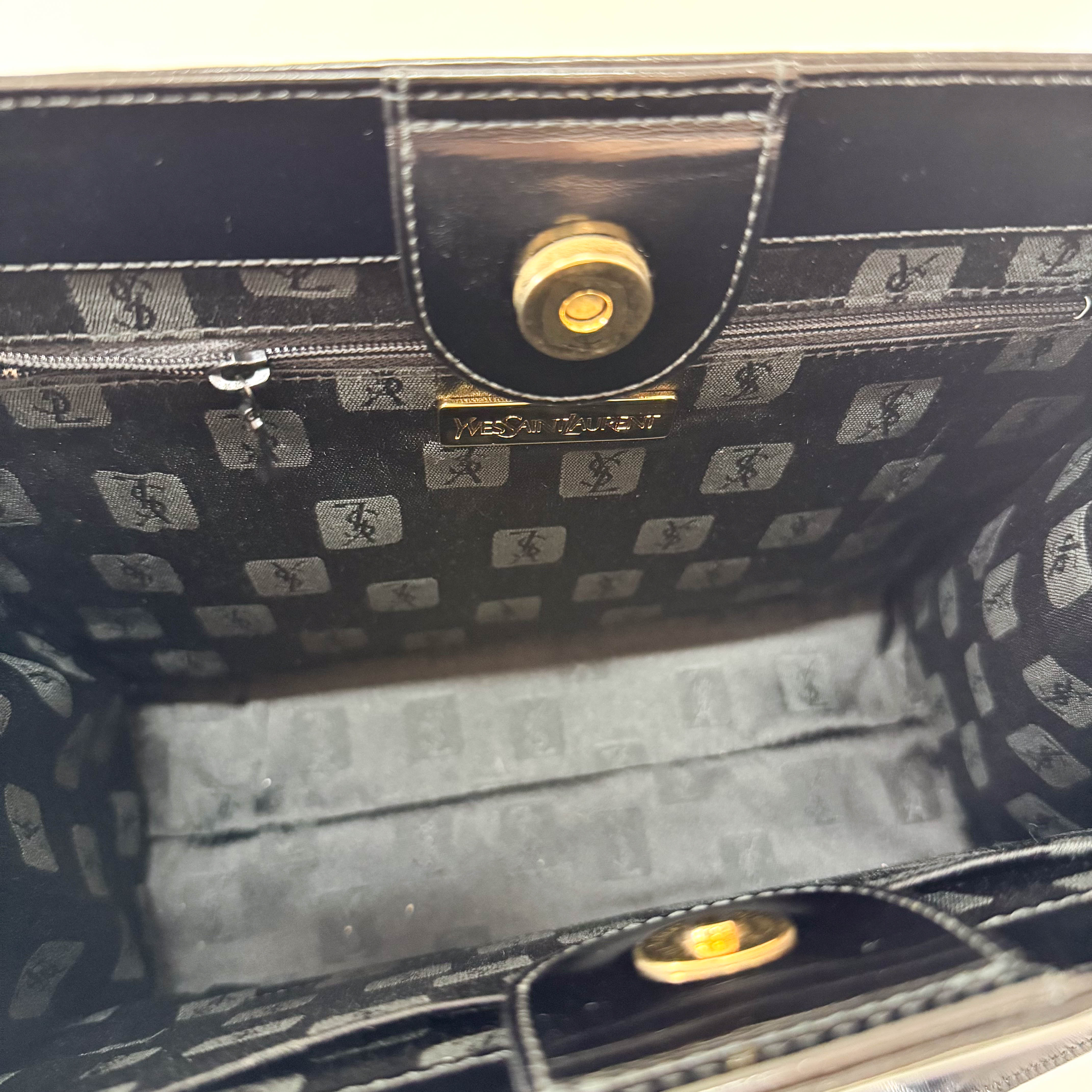 Black Leather Two Way Bag