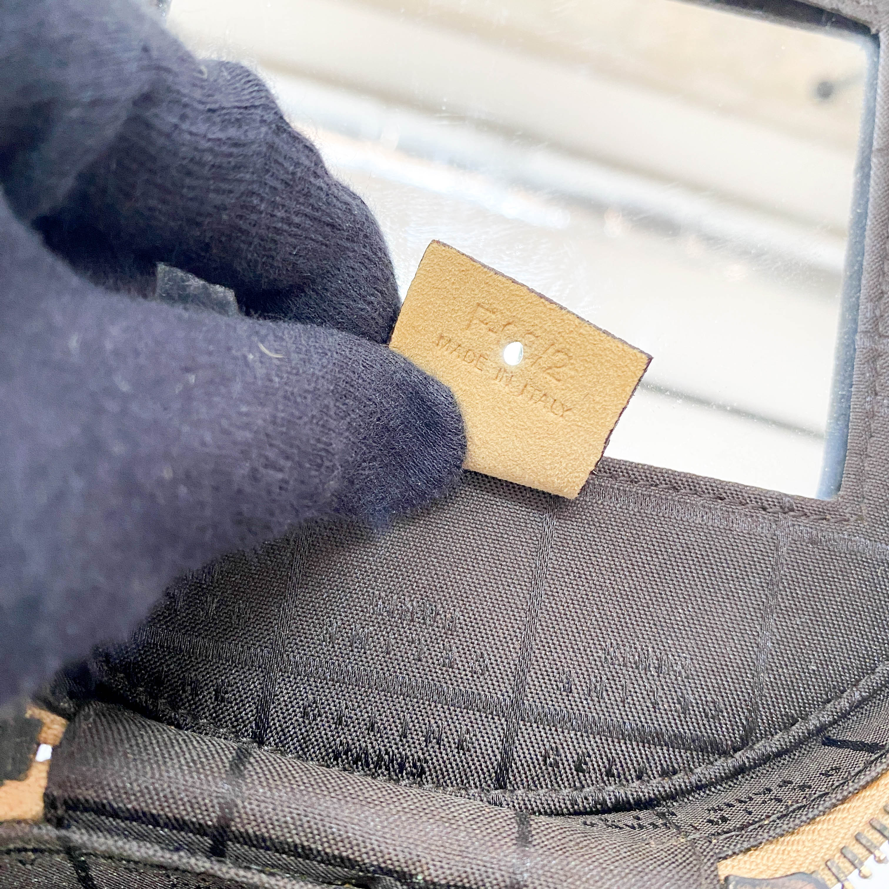 Leopard Print Pony Hair Gold Handle Vanity Bag