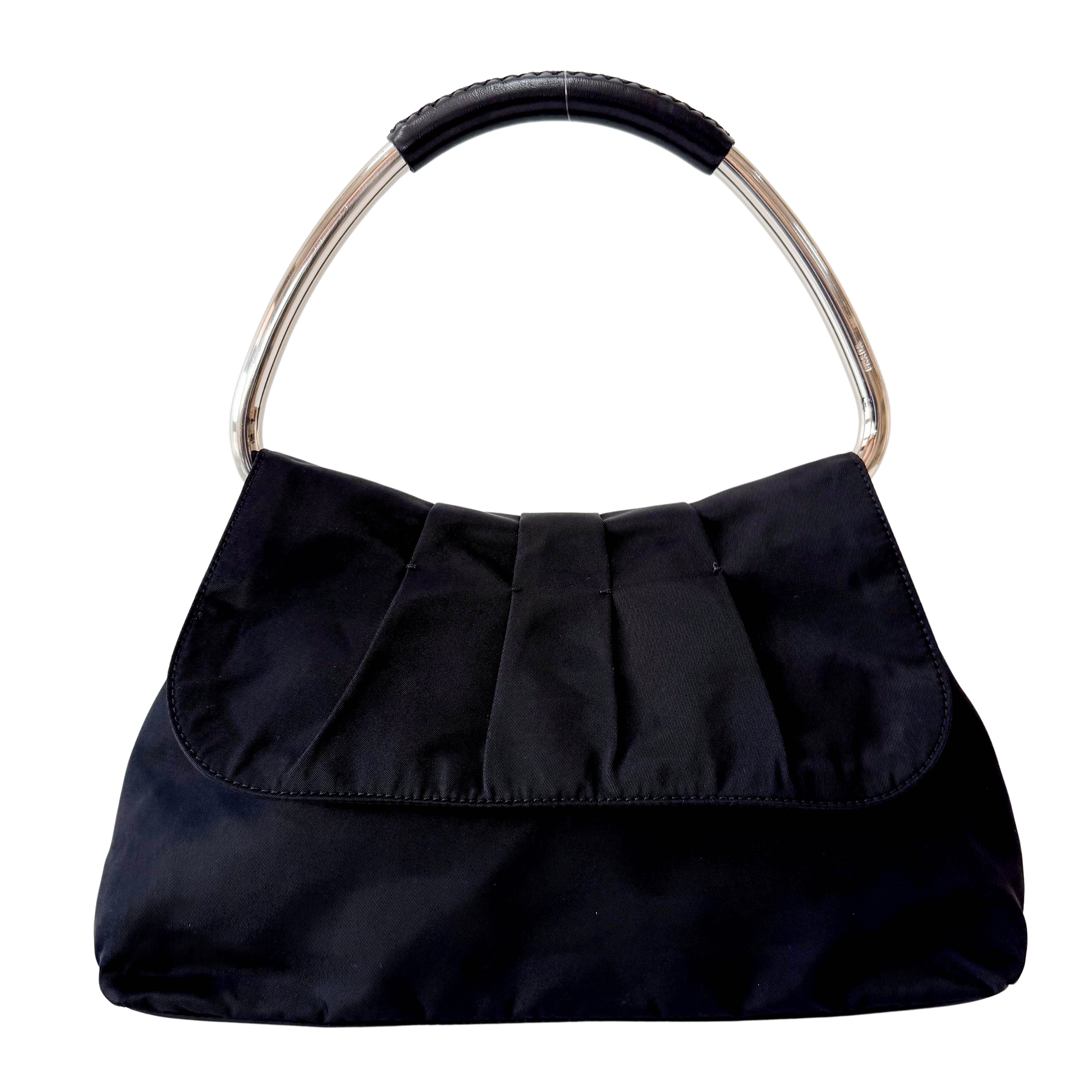 Black Nylon Shoulder Bag