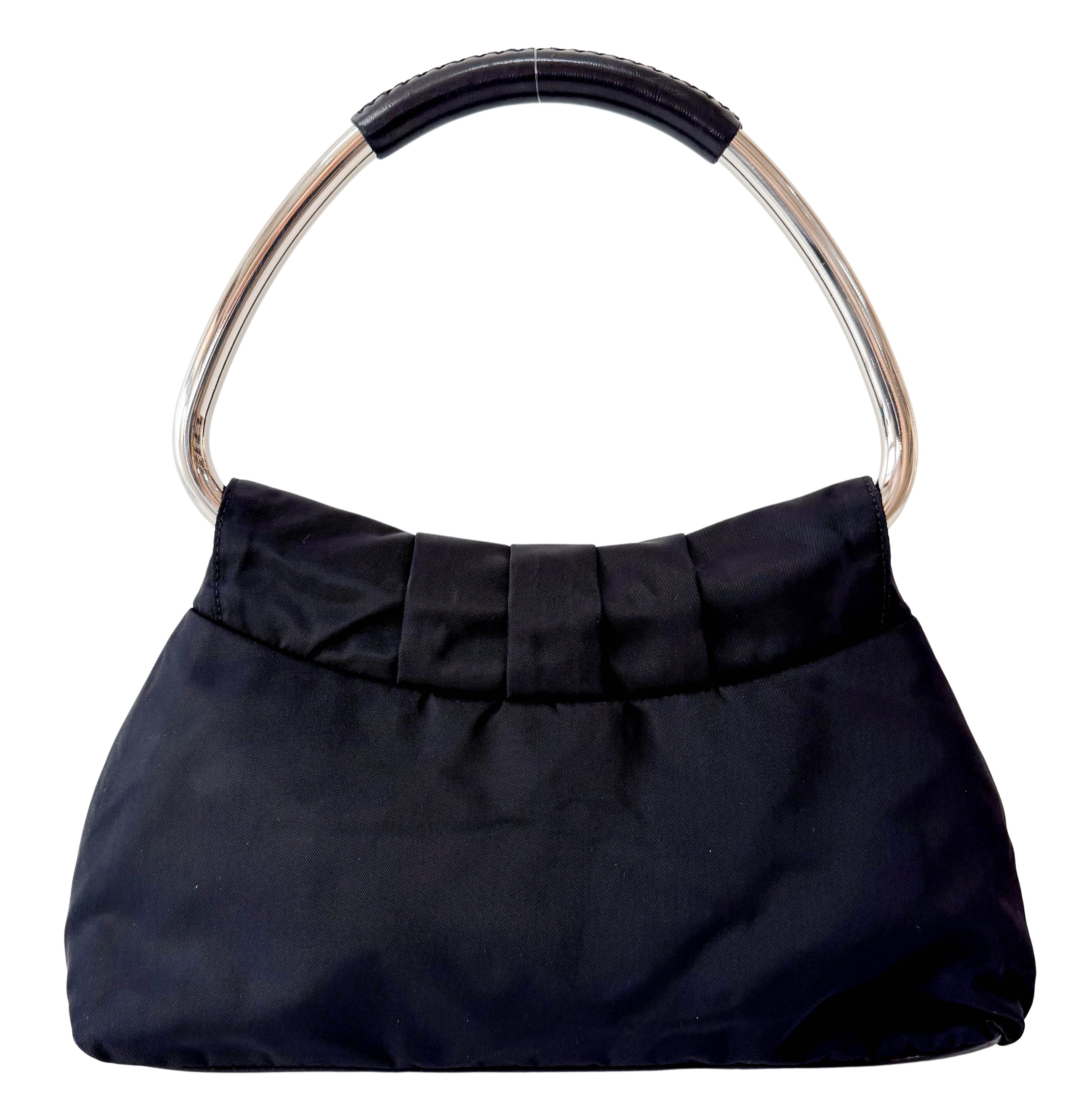 Black Nylon Shoulder Bag