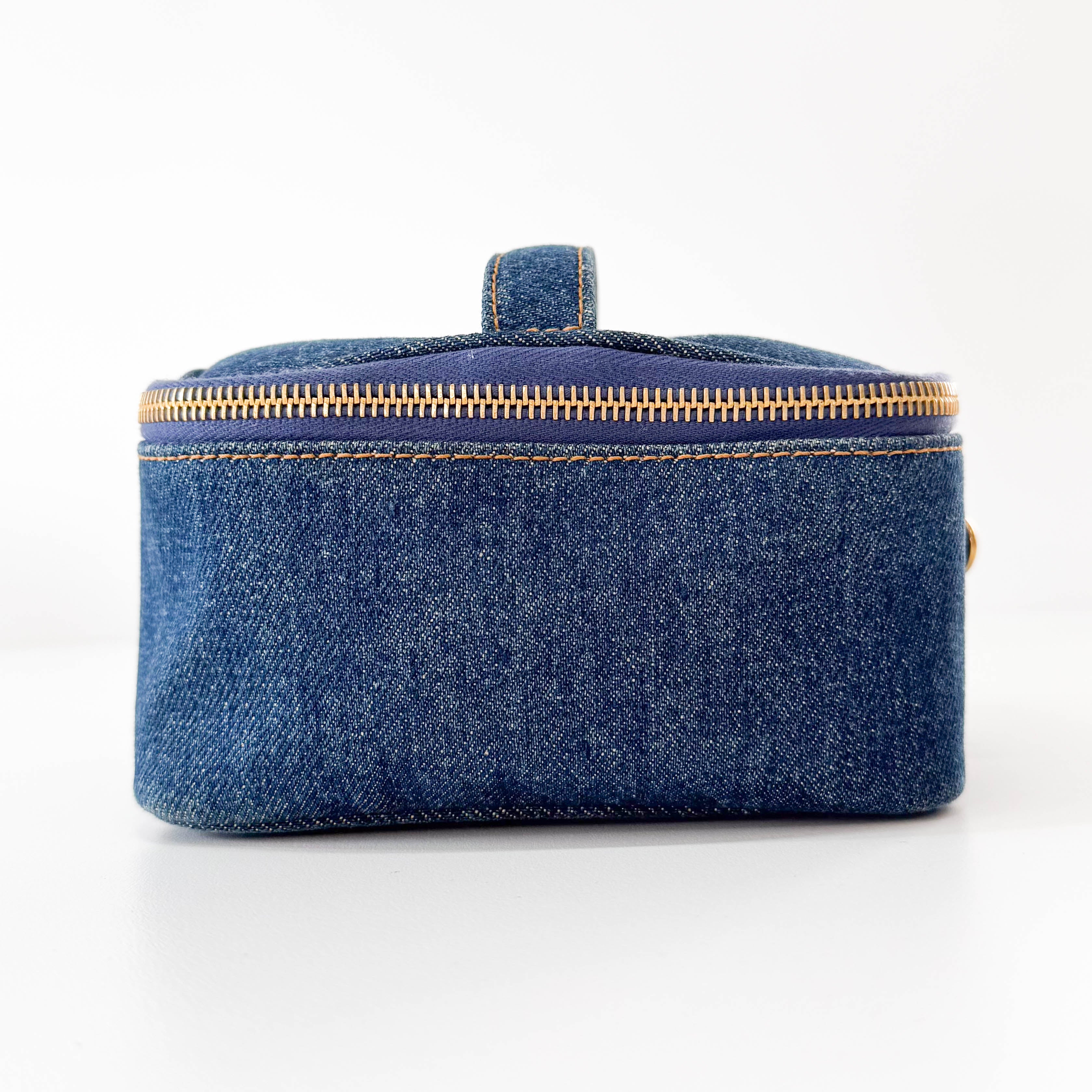 CC Logo Denim Vanity Bag