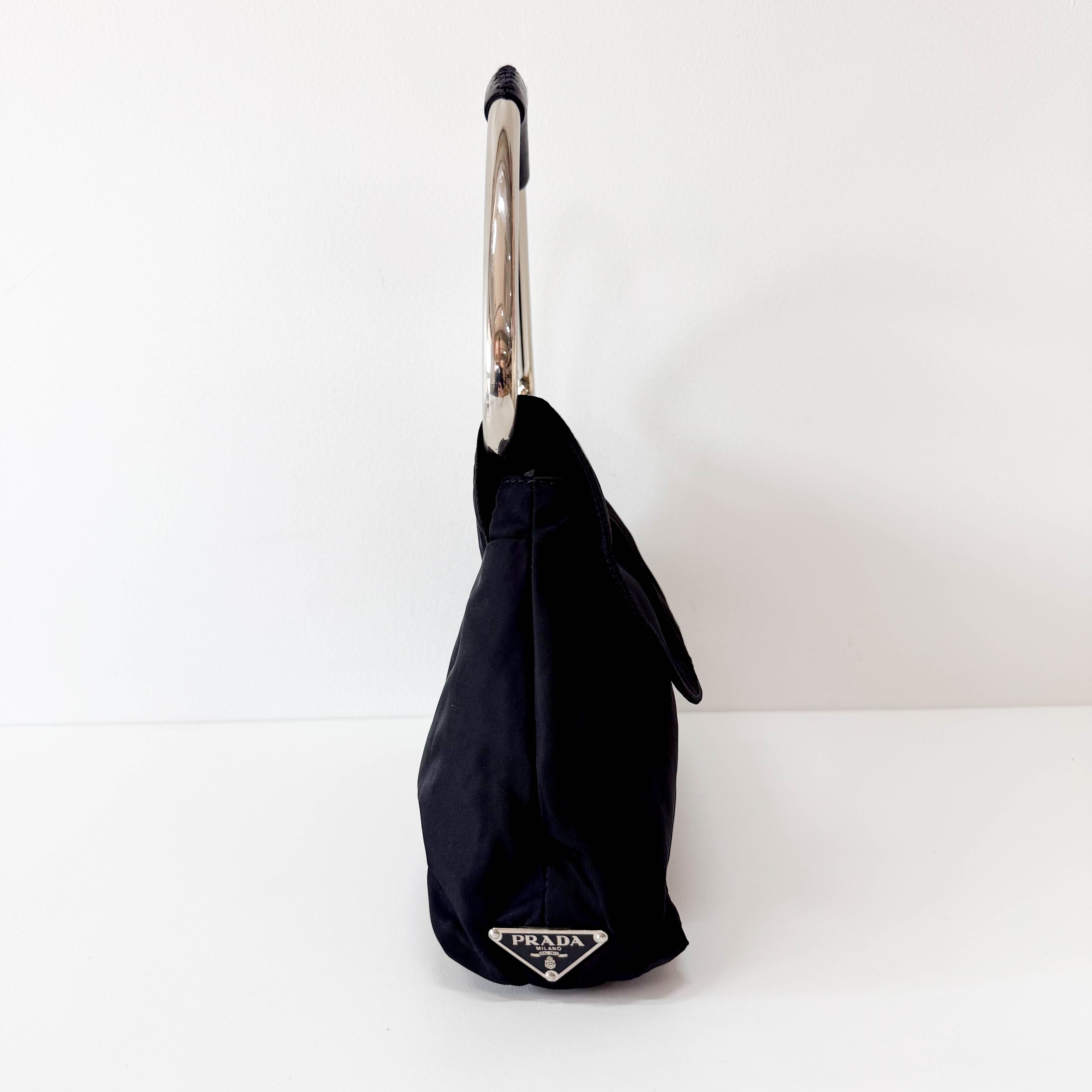 Black Nylon Shoulder Bag