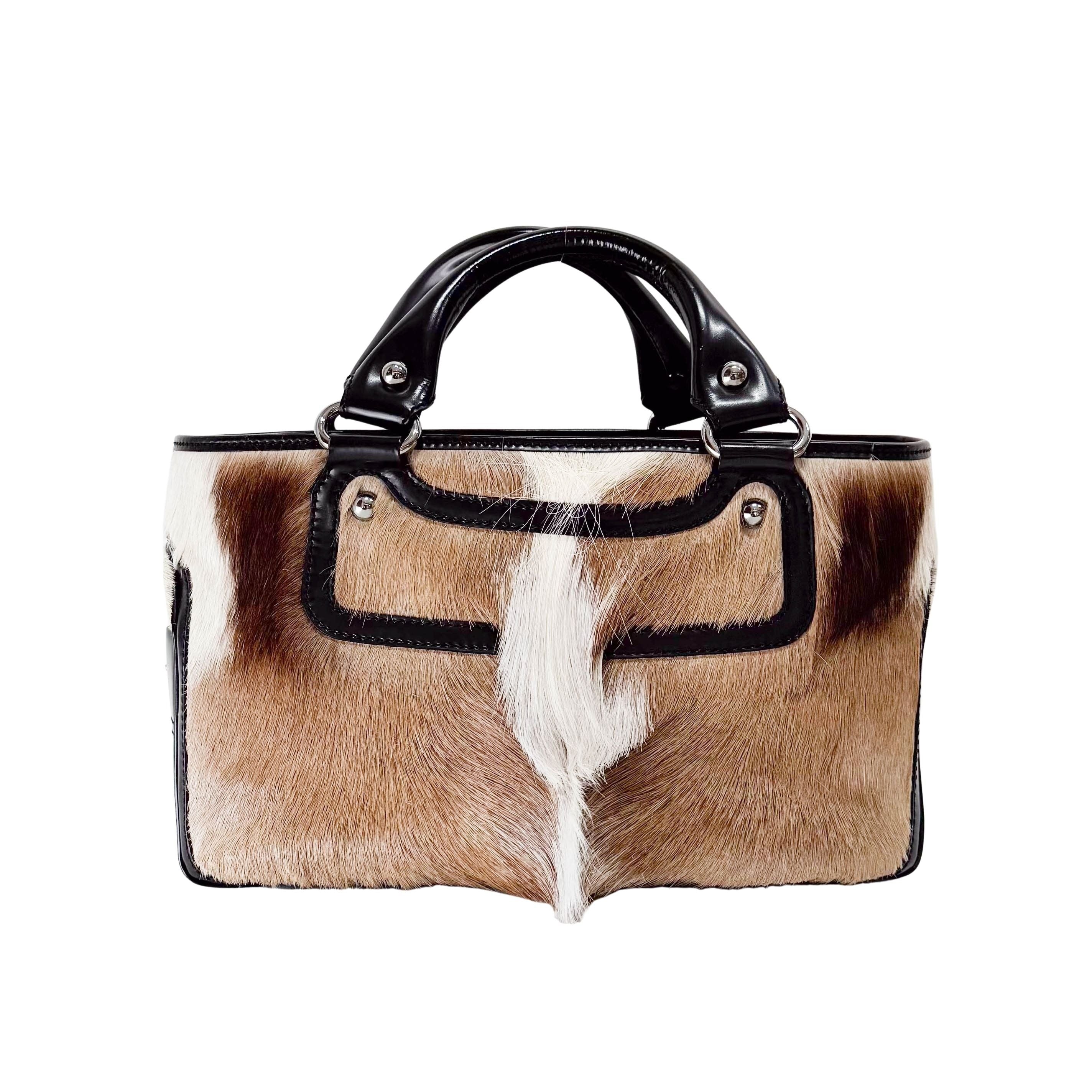 Brown Pony Hair Handbag