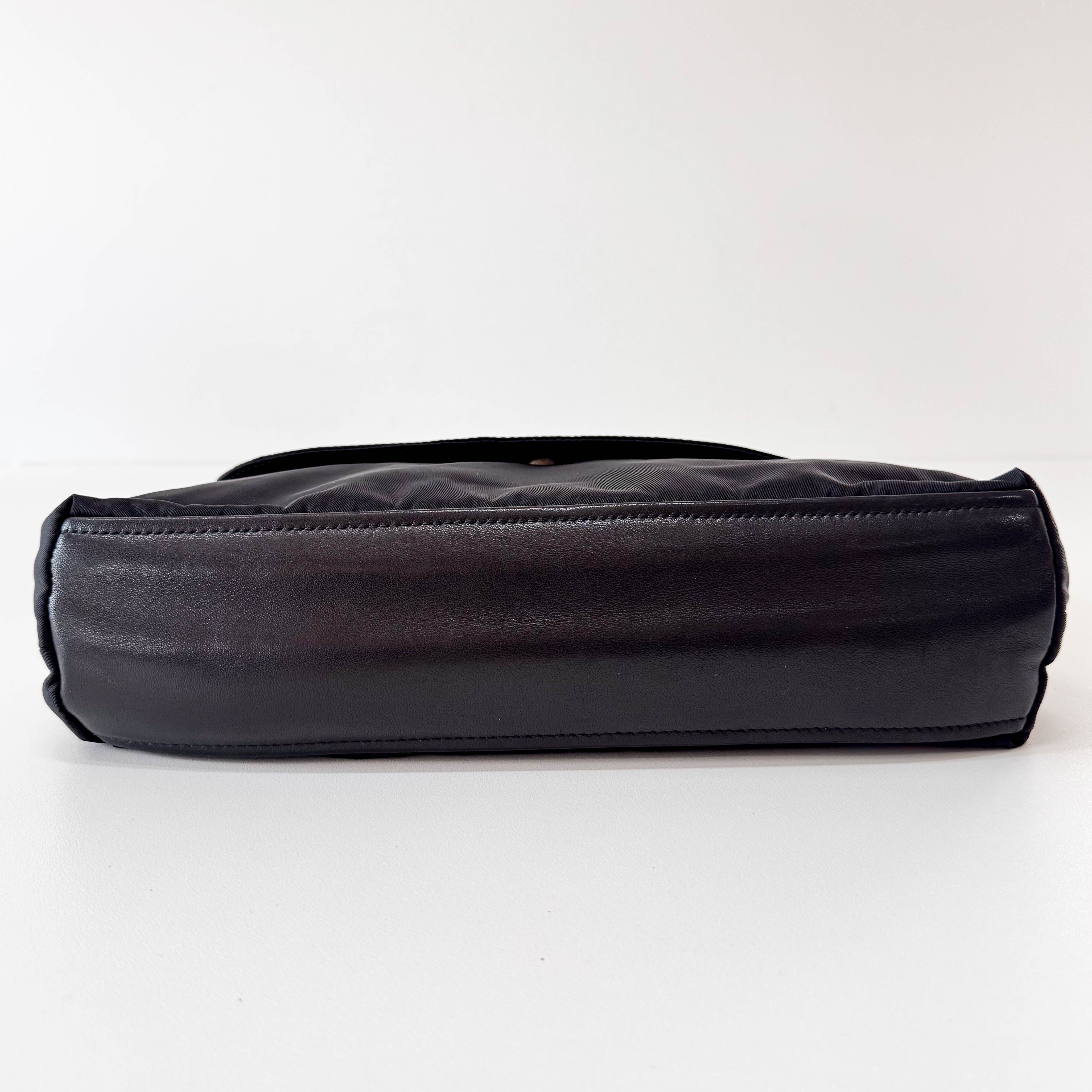 Black Nylon Shoulder Bag