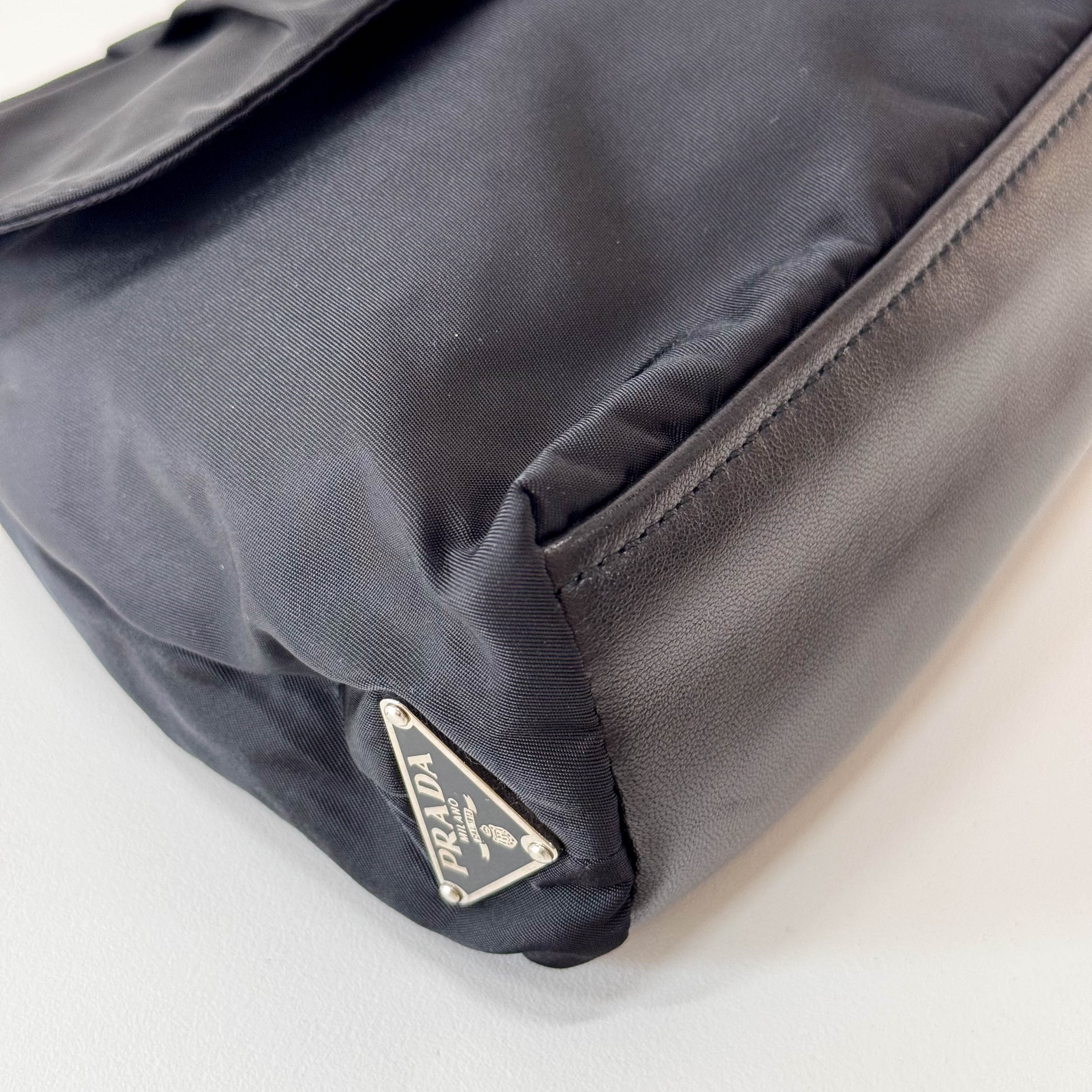 Black Nylon Shoulder Bag