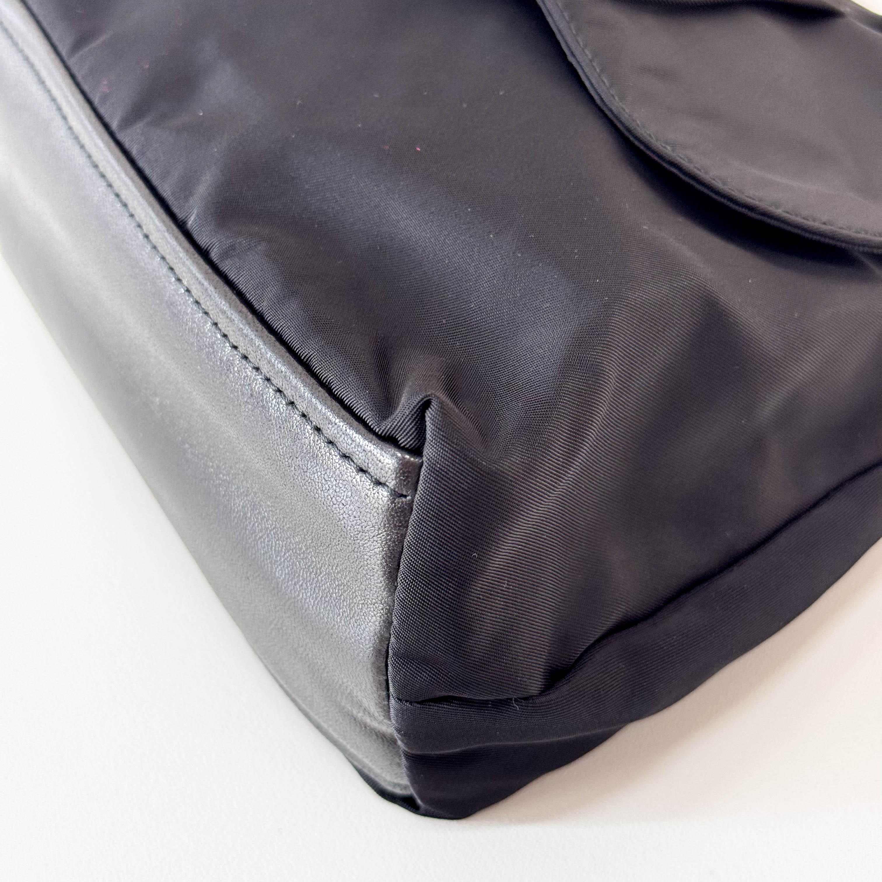 Black Nylon Shoulder Bag