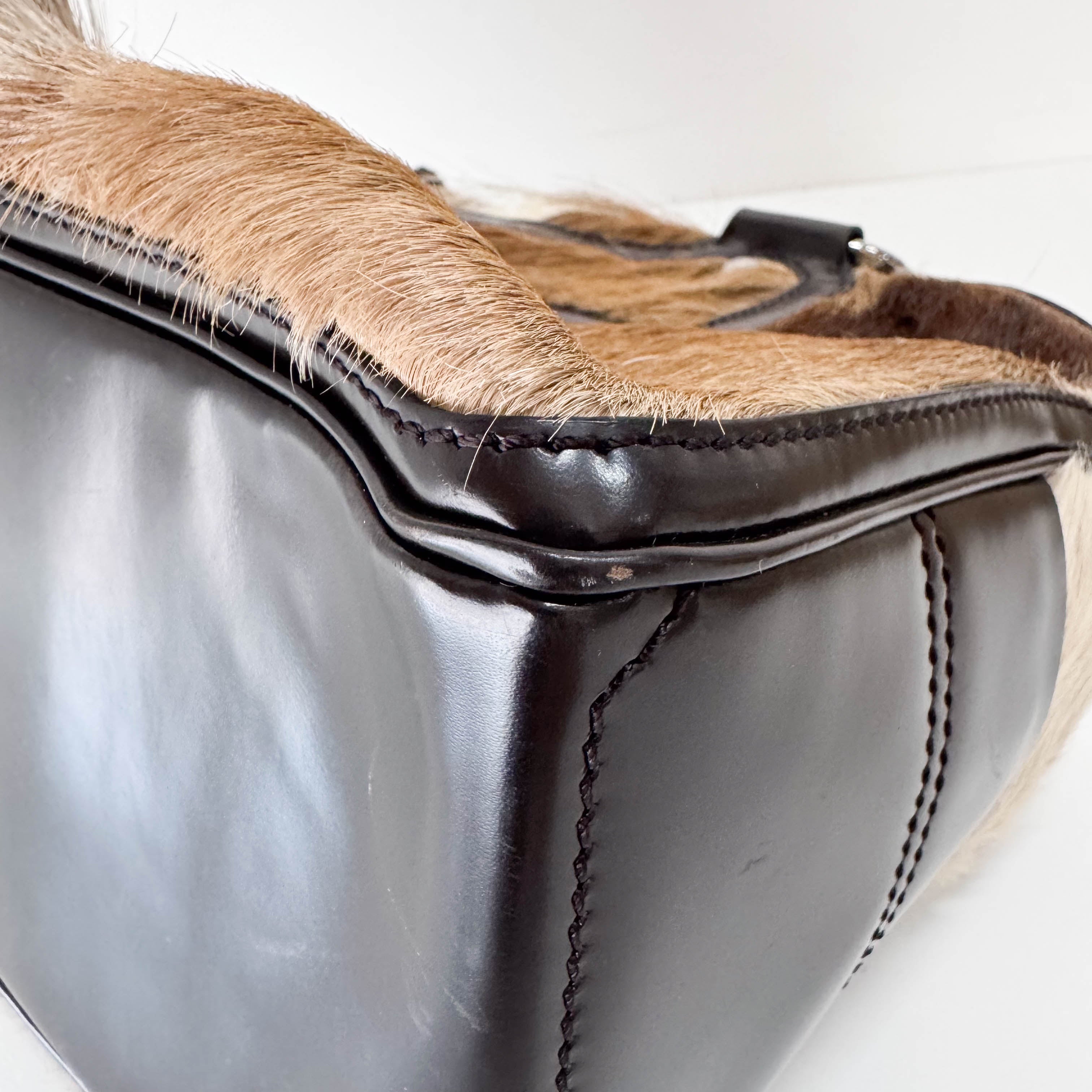 Brown Pony Hair Handbag