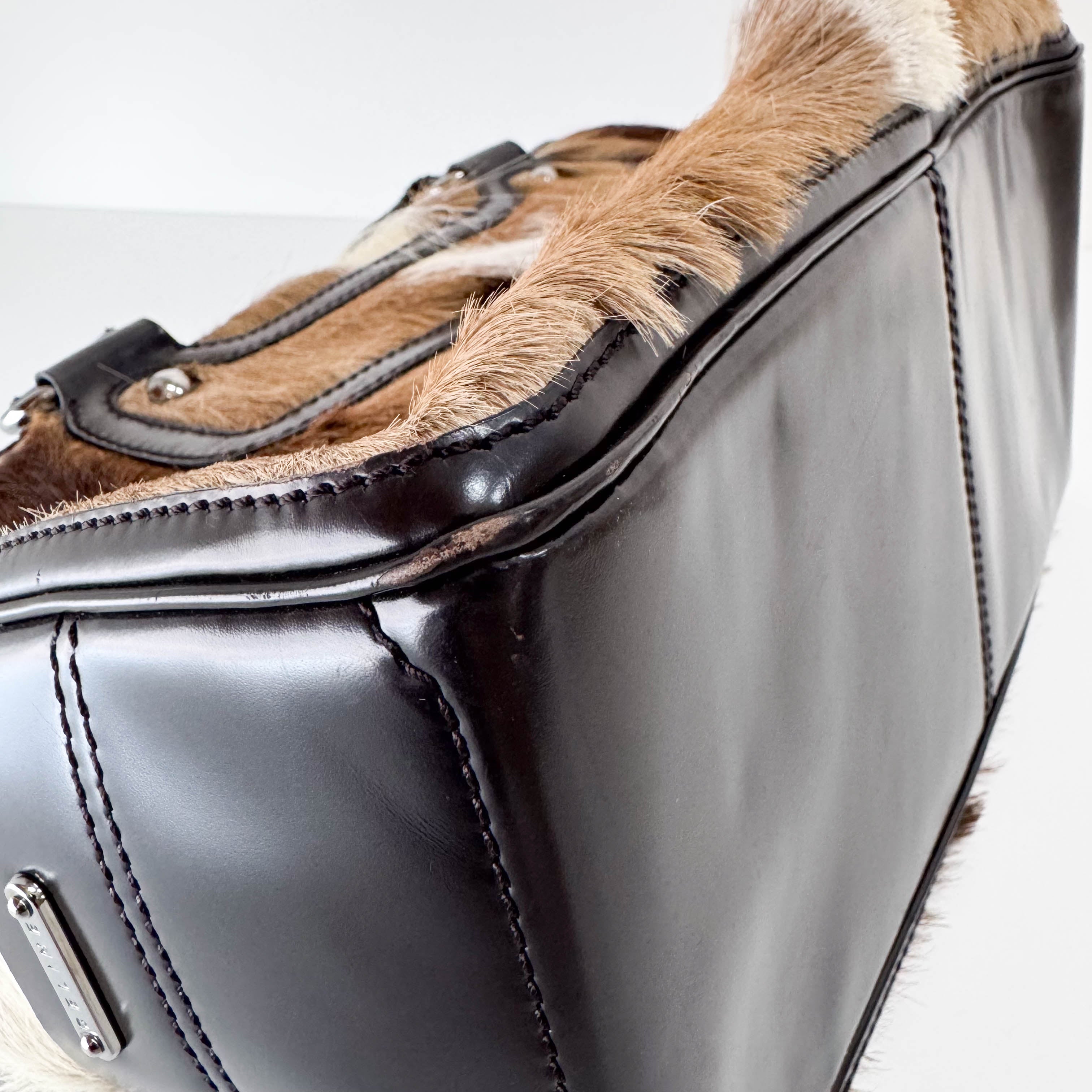 Brown Pony Hair Handbag