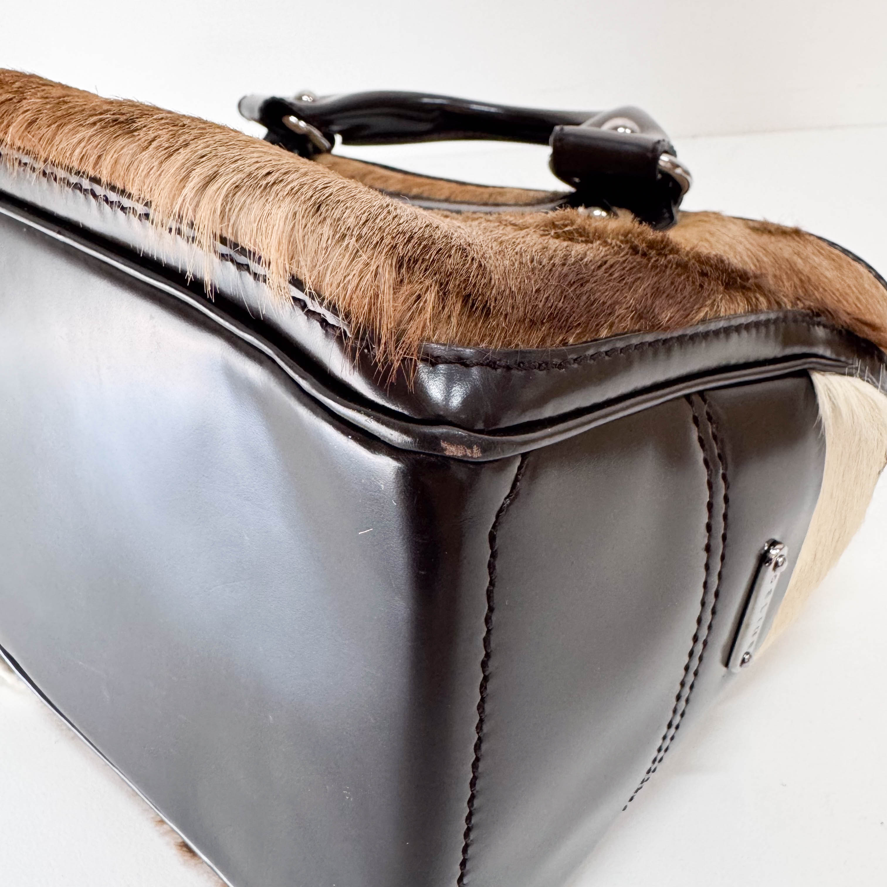 Brown Pony Hair Handbag