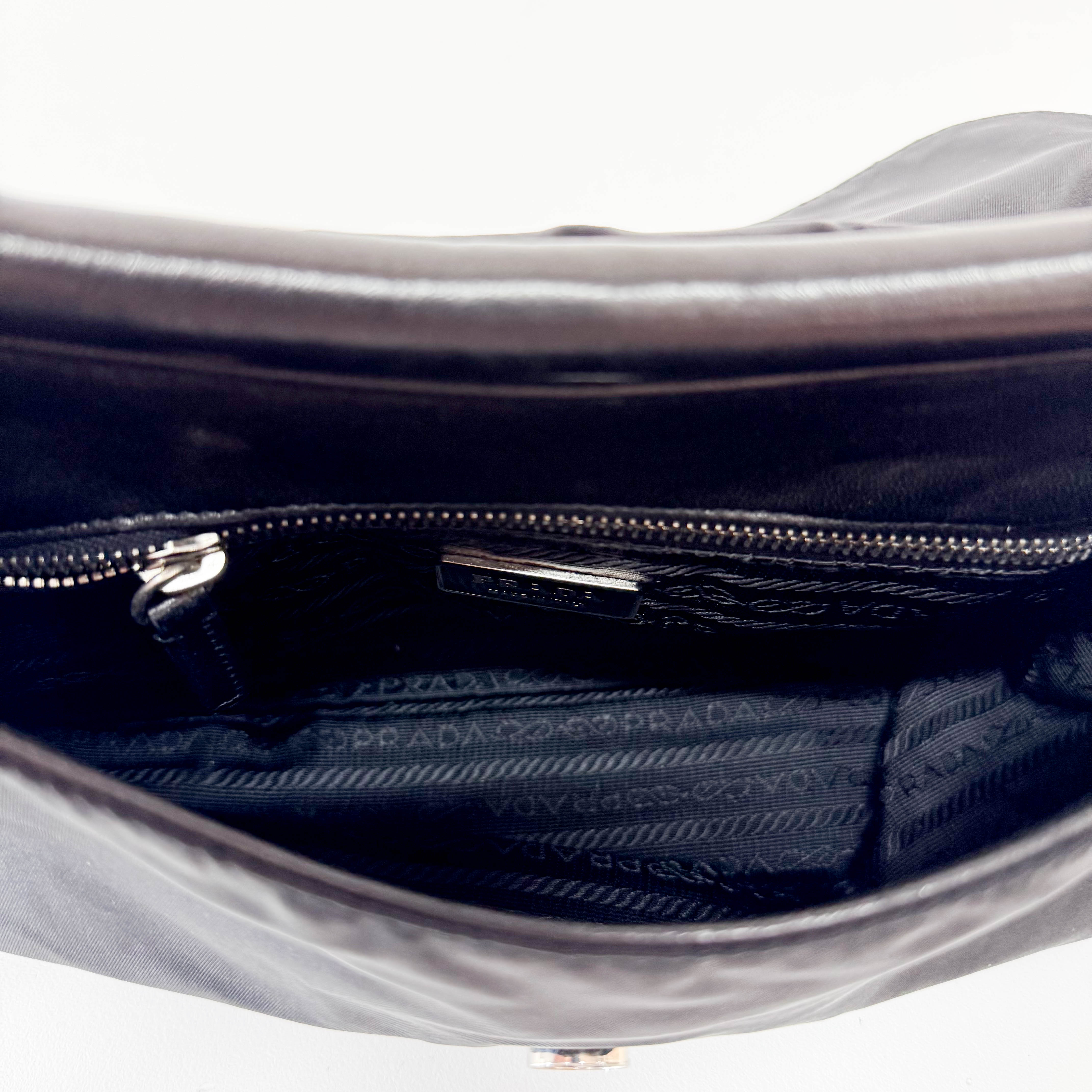 Black Nylon Shoulder Bag