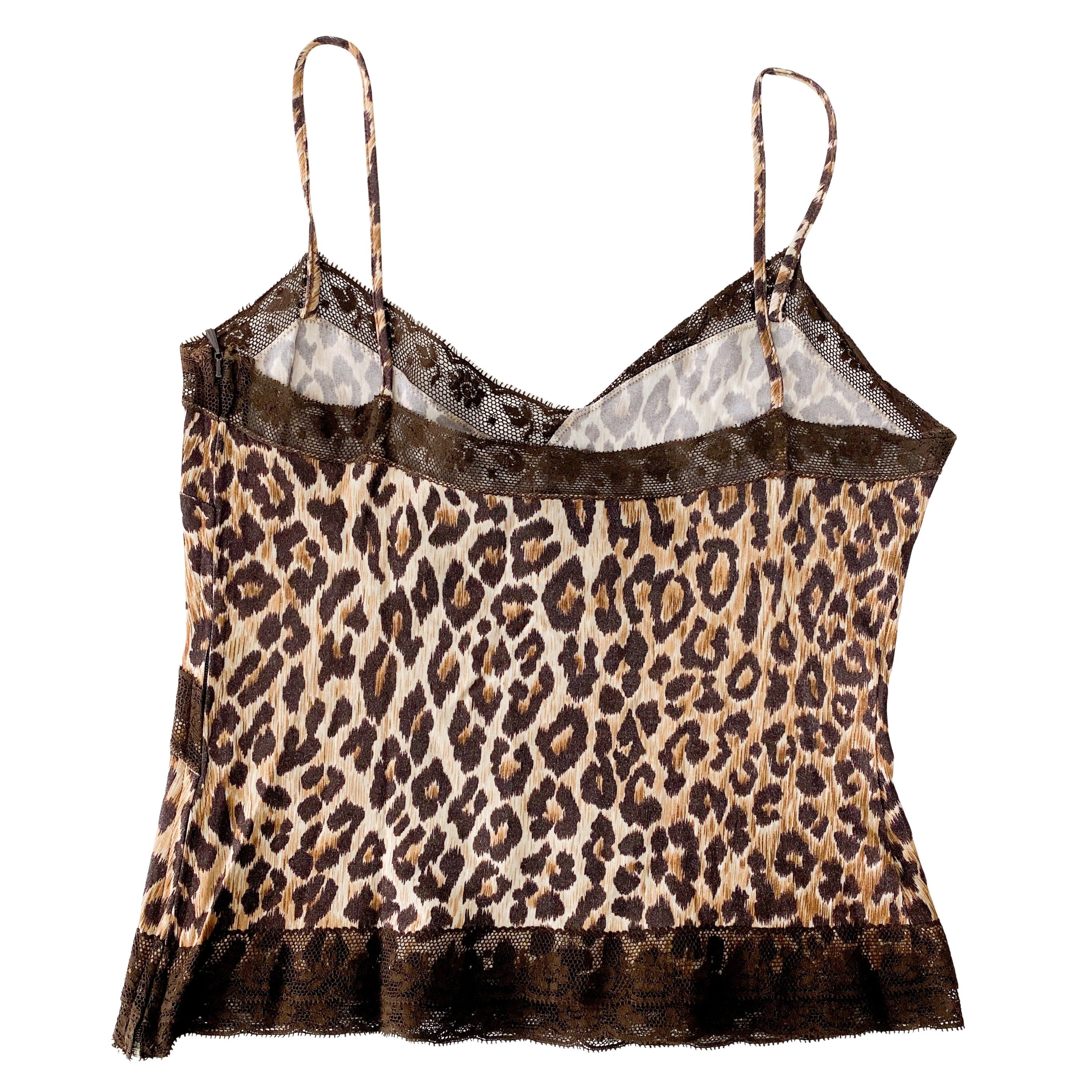 Leopard Print Lace Camisole